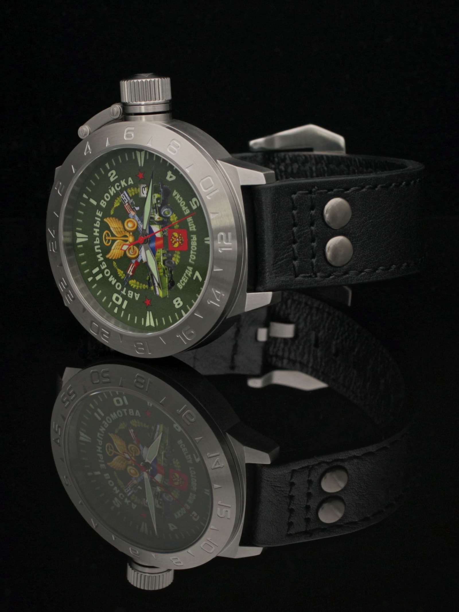 Часы Автомобильные войска механические с автоподзаводом (Seiko NH35A) 52.107.01