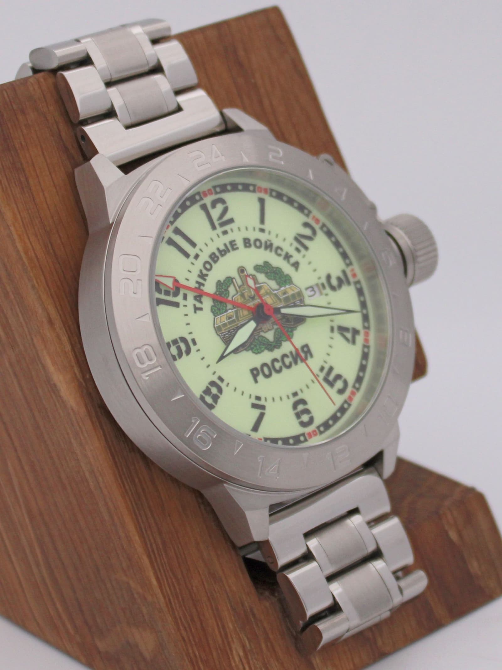 Часы Танковые войска механические с автоподзаводом (Seiko NH34A) 52.210.2