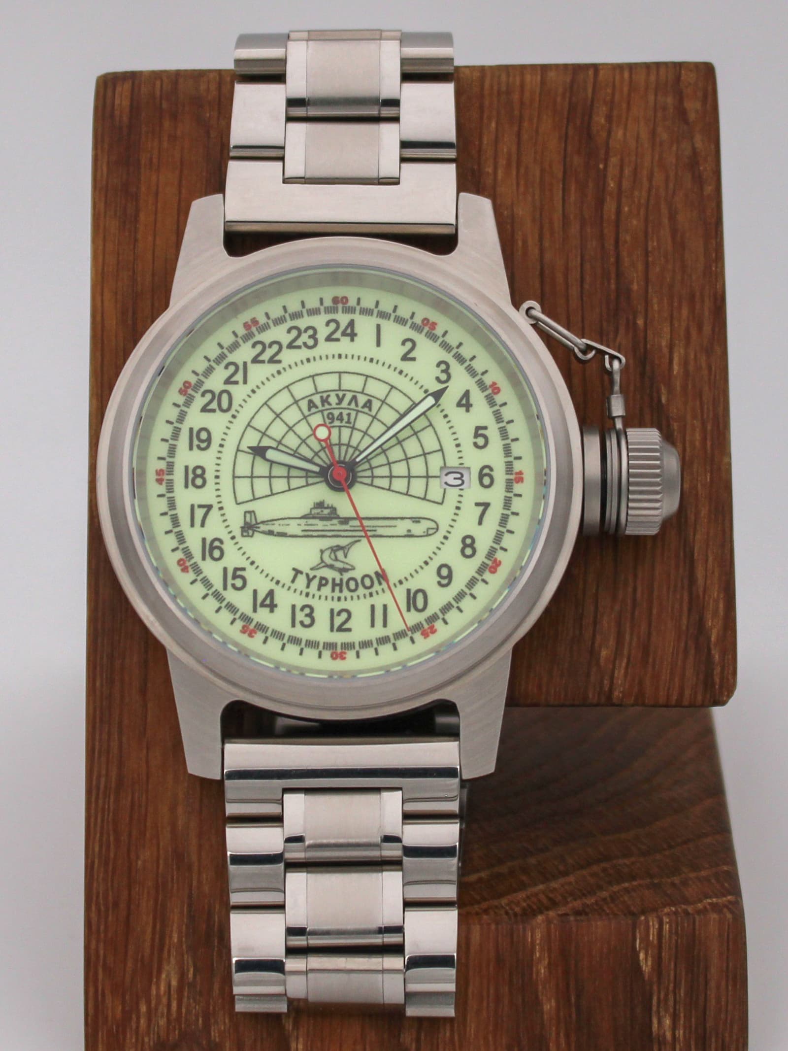 Часы 941 / Акула (Typhoon) механические с автоподзаводом (Seiko NH34A) 45.147.2