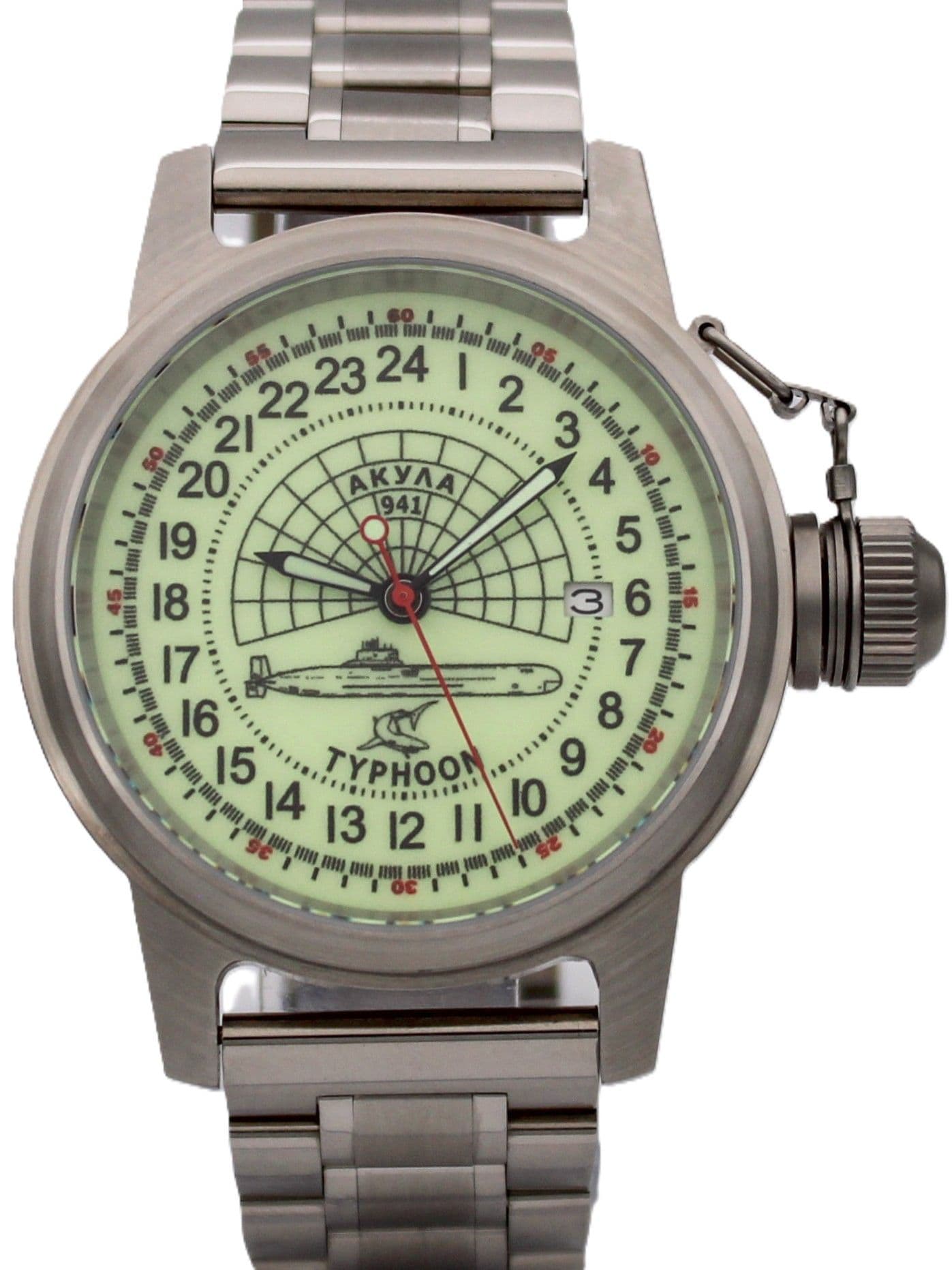 Часы 941 / Акула (Typhoon) механические с автоподзаводом (Seiko NH34A) 45.147.2