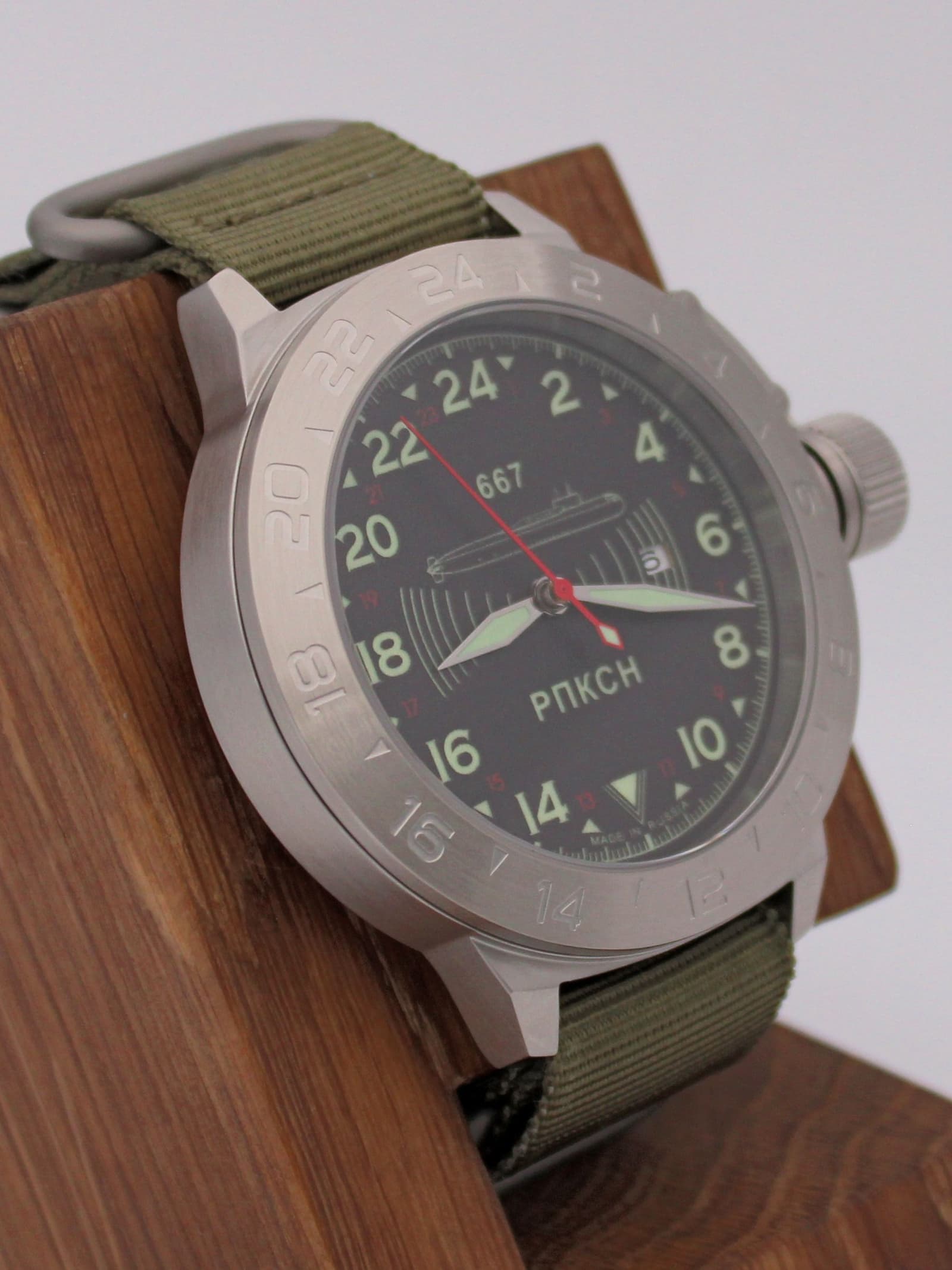 Часы 667 РПКСН механические с автоподзаводом (Seiko NH34A) 52.039.21