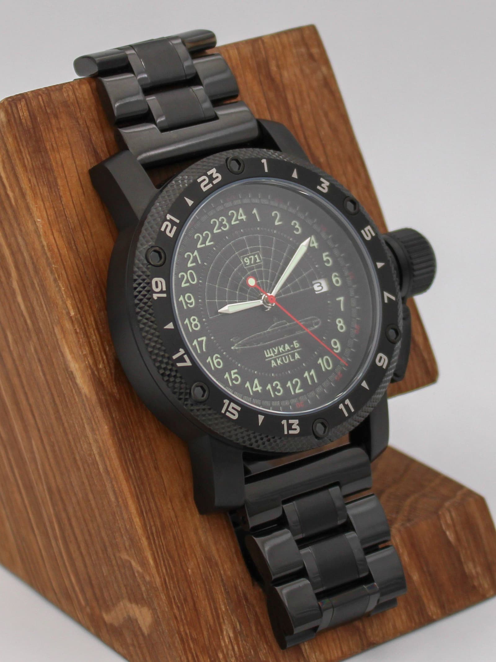 Часы 971 / Щука-Б (Akula) механические с автоподзаводом (Seiko NH34A) 147.063.1