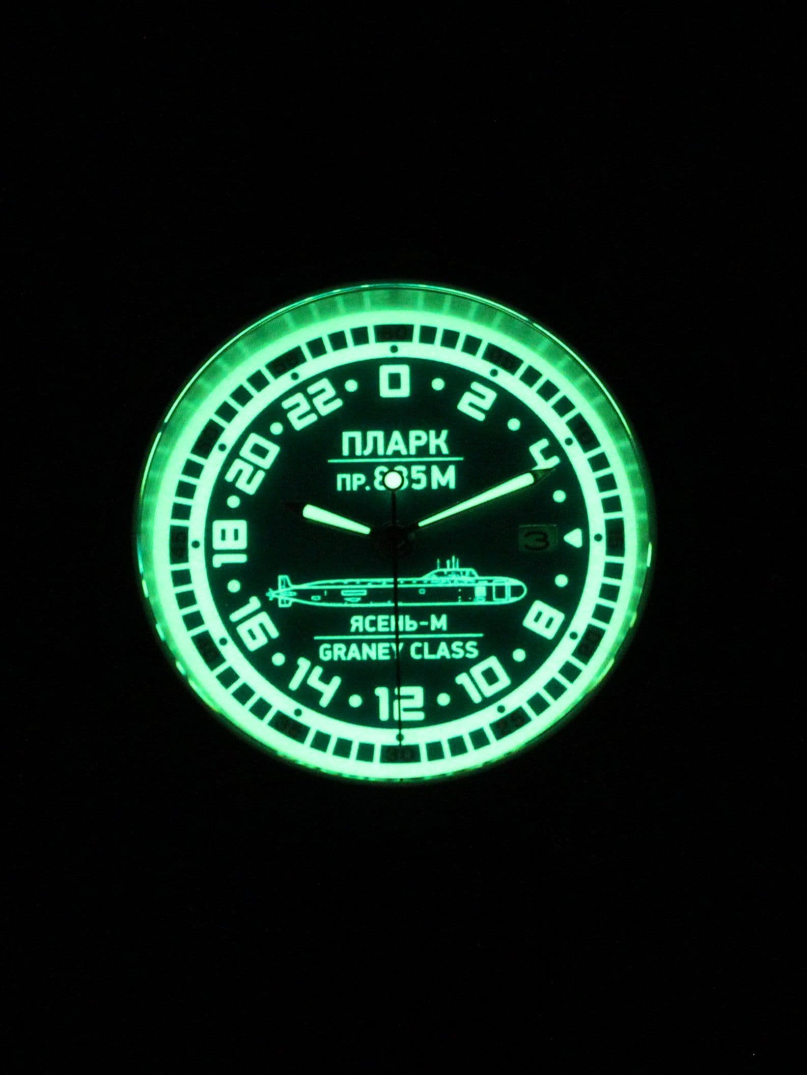 Часы ПЛАРК 885М Ясень-М (Graney class) механические с автоподзаводом (Seiko NH34A) 45.195.2