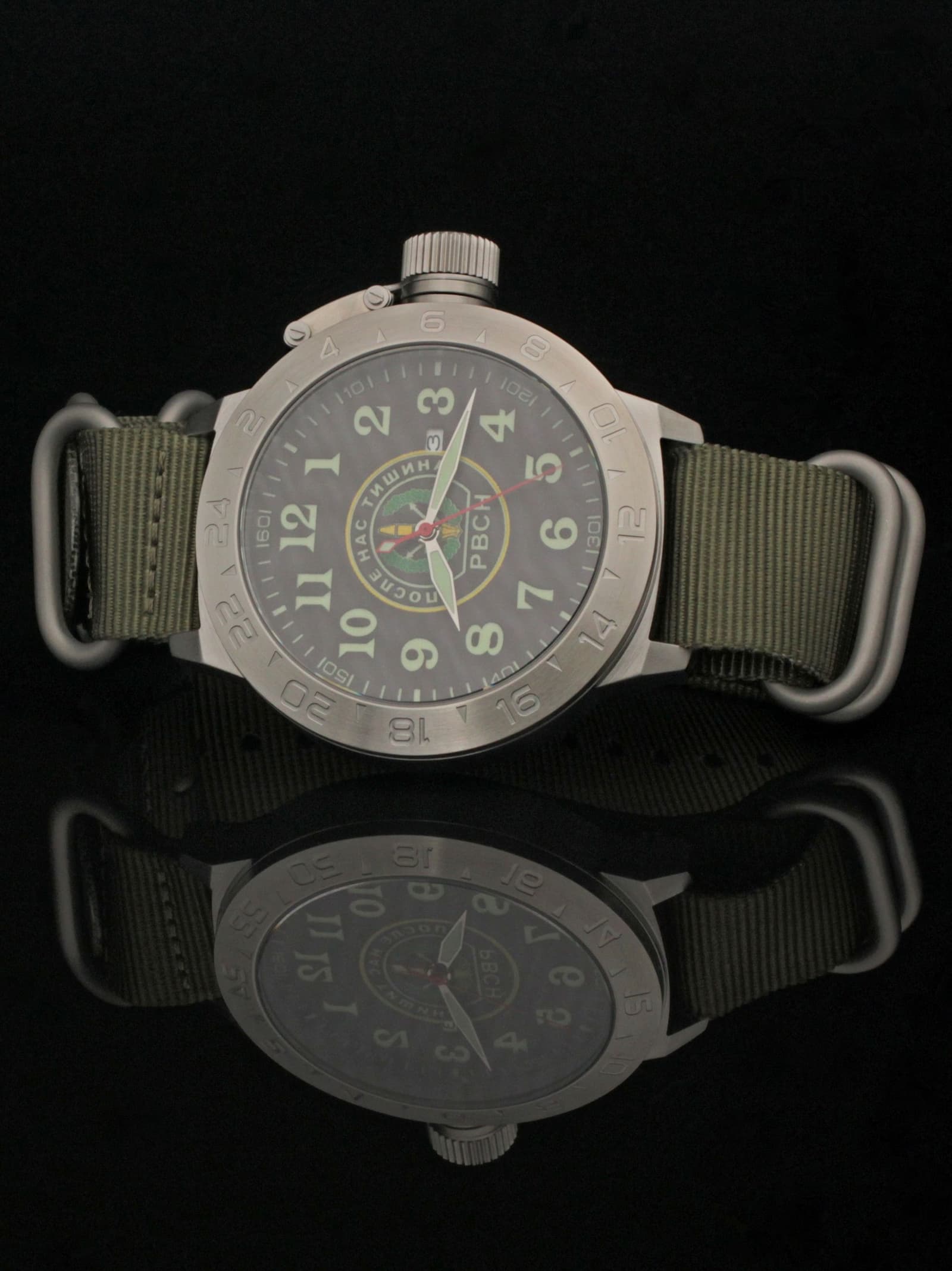 Часы РВСН механические с автоподзаводом (Seiko NH34A) 52.308.21