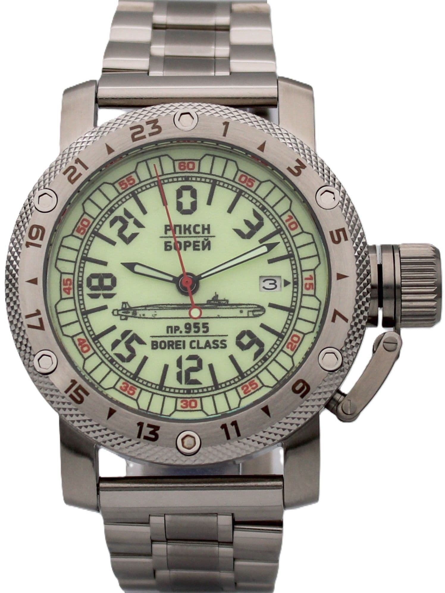 Часы РПКСН 955 Борей (Borei class) механические с автоподзаводом (Seiko NH34A) 47.190.2