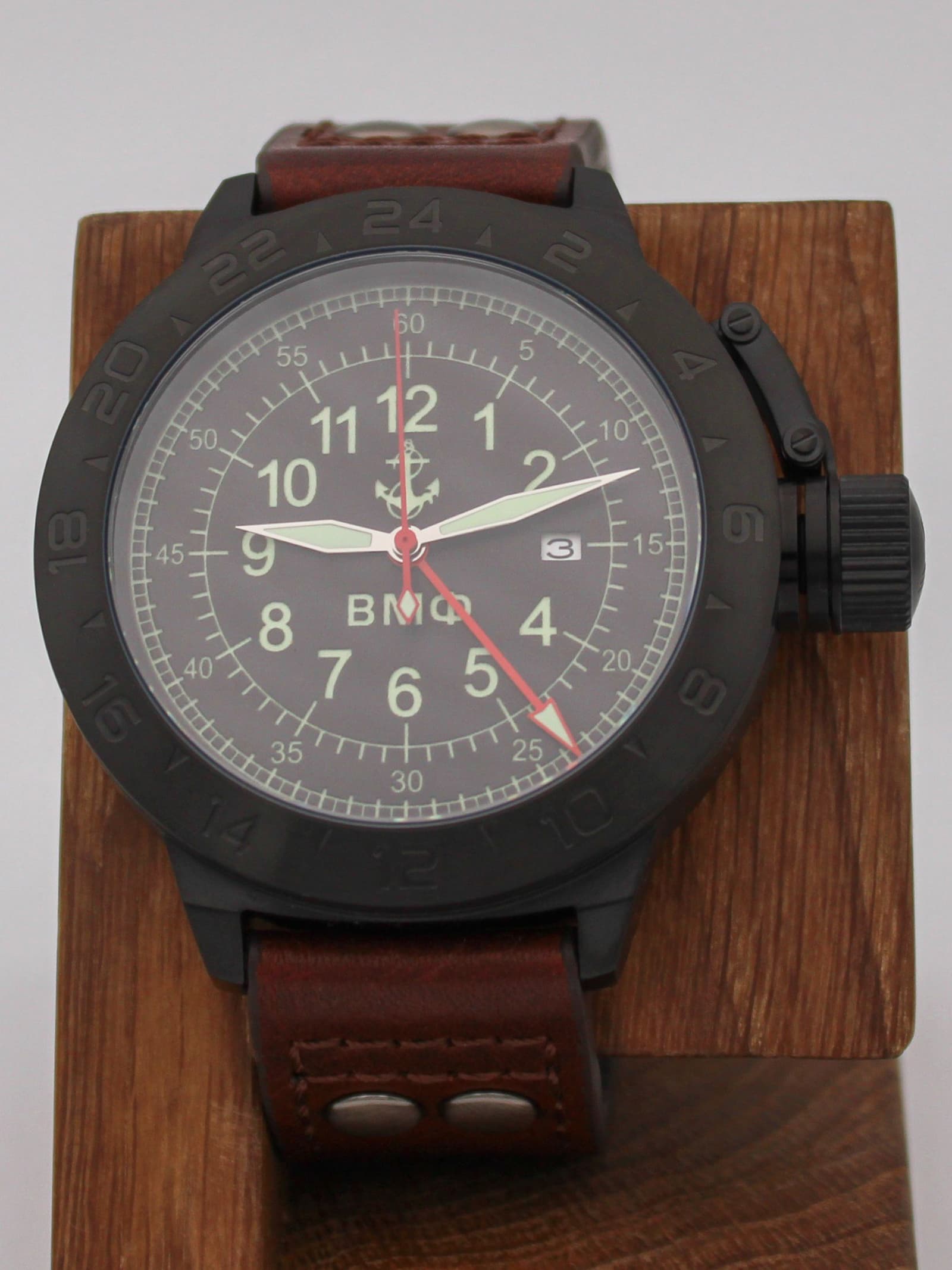 Часы ВМФ механические с автоподзаводом (Seiko NH34A) 152.321.02