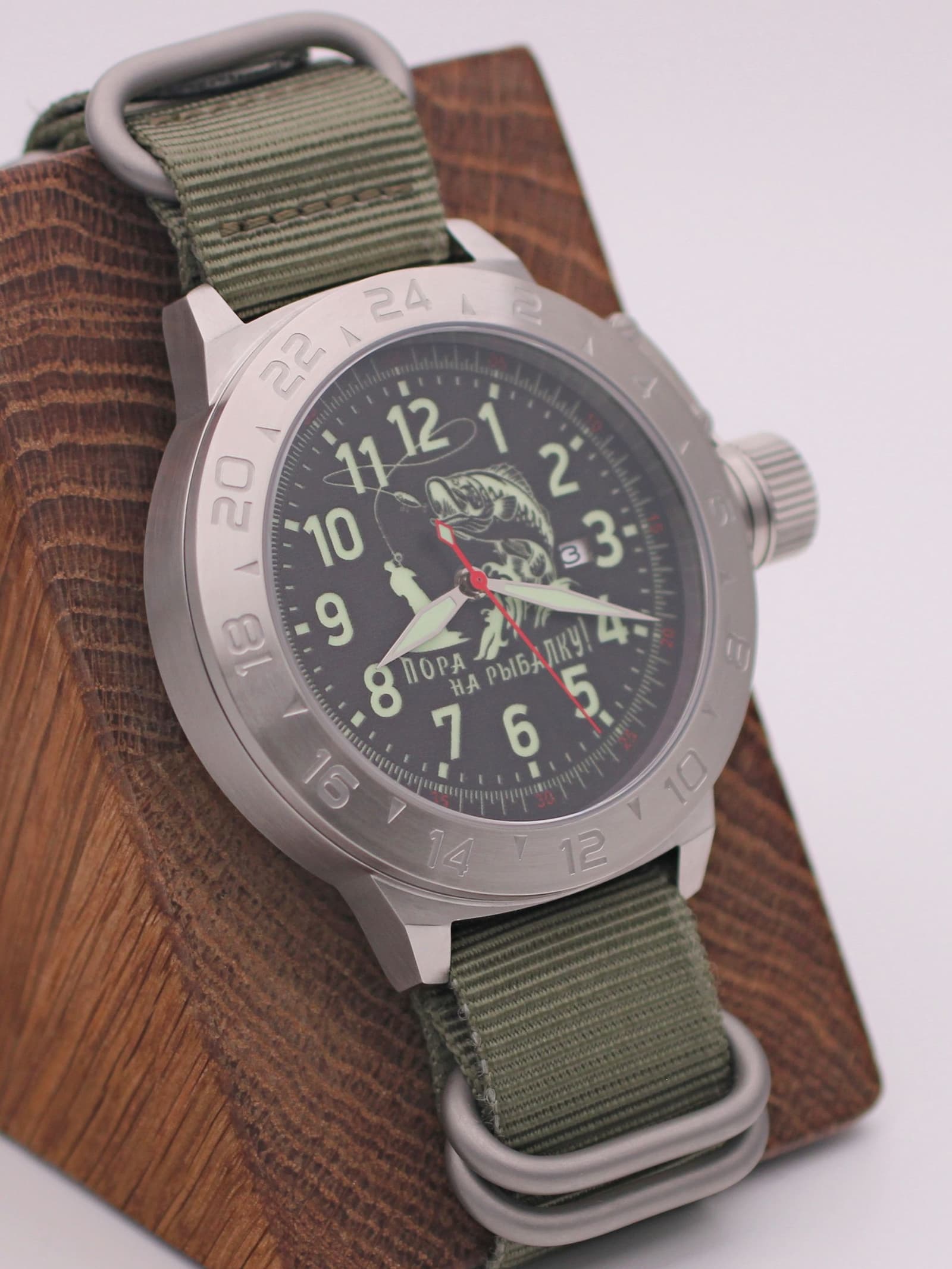 Часы "Пора на рыбалку!" механические с автоподзаводом (Seiko NH35A) 52.176.21