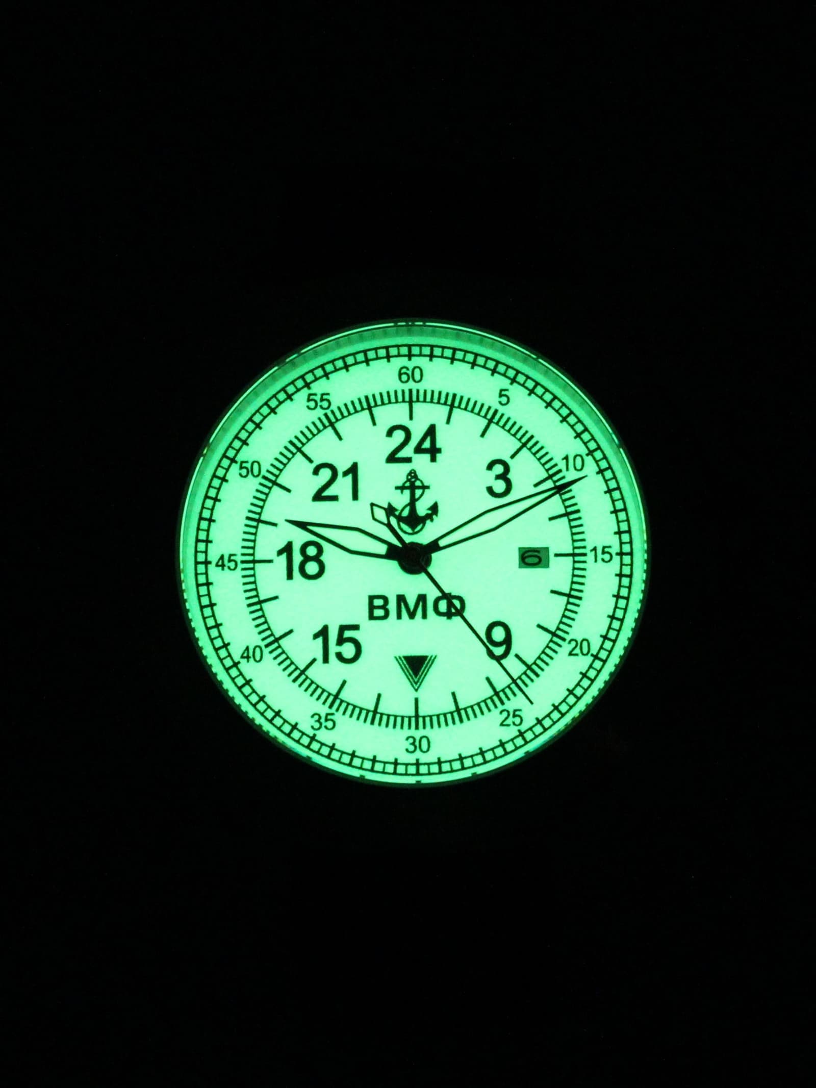 Часы ВМФ механические с автоподзаводом (Seiko NH34A) 52.030.2