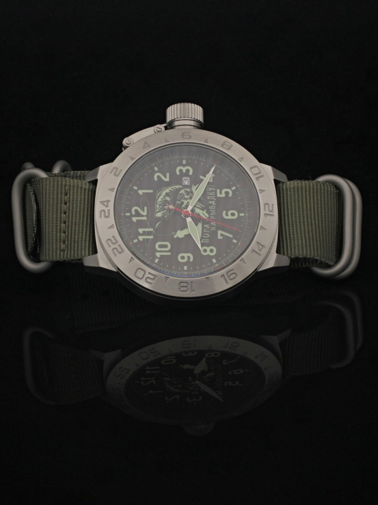 Часы "Пора на рыбалку!" механические с автоподзаводом (Seiko NH35A) 52.176.21