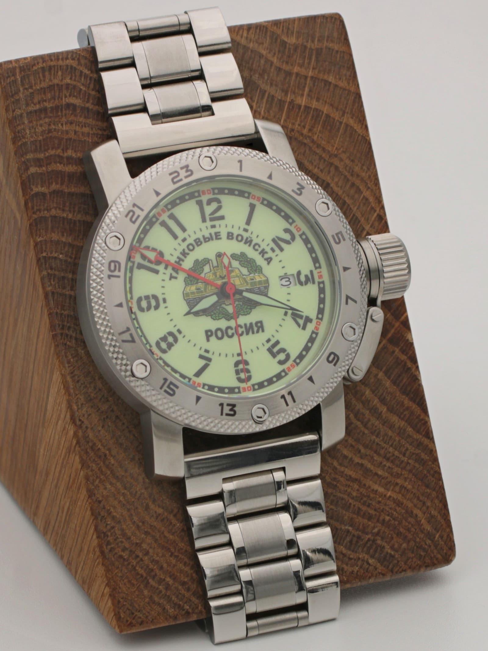 Часы Танковые войска механические с автоподзаводом (Seiko NH34A) 47.210.2