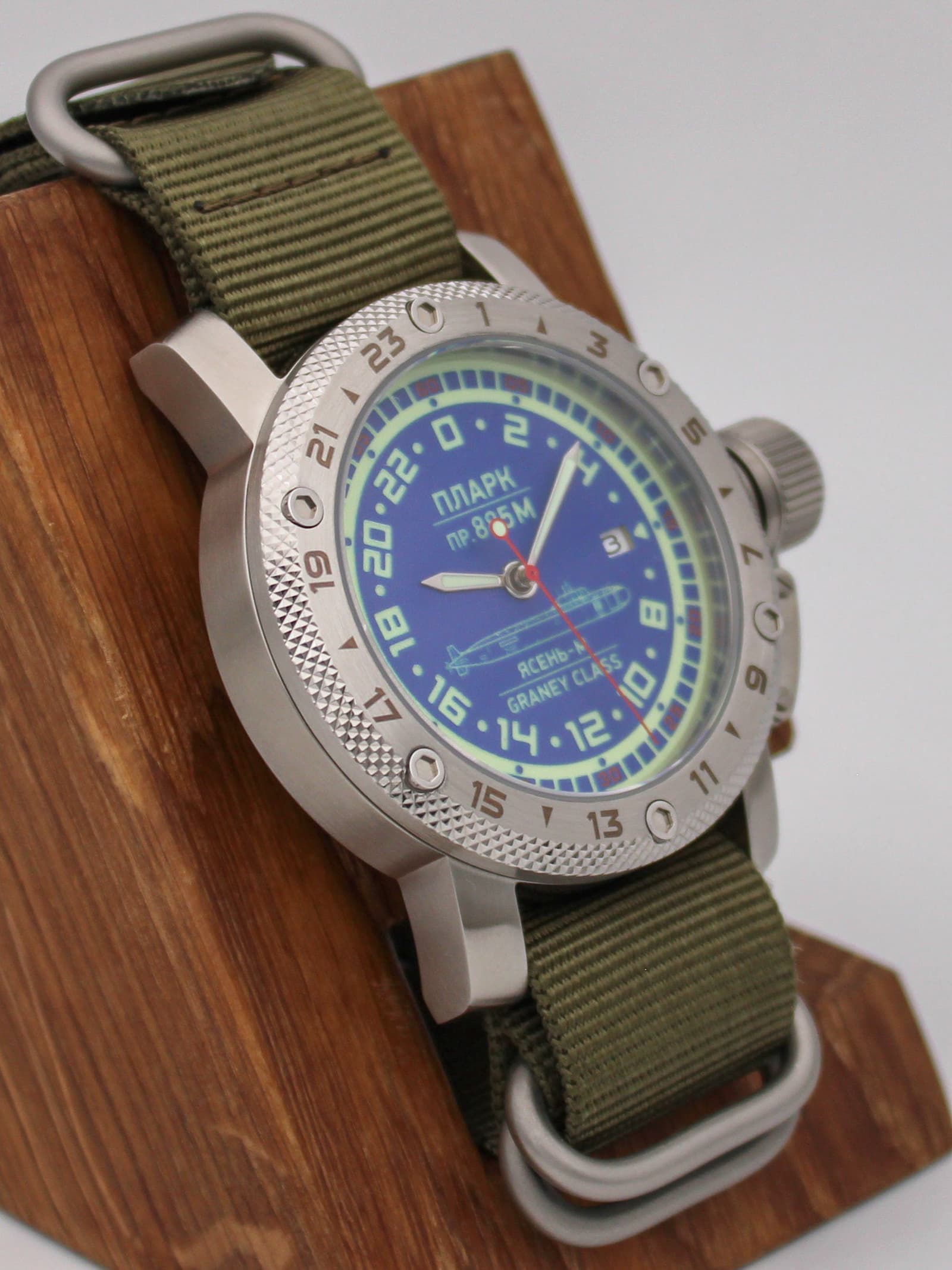 Часы ПЛАРК 885М Ясень-М (Graney class) механические с автоподзаводом (Seiko NH34A) 47.195.21