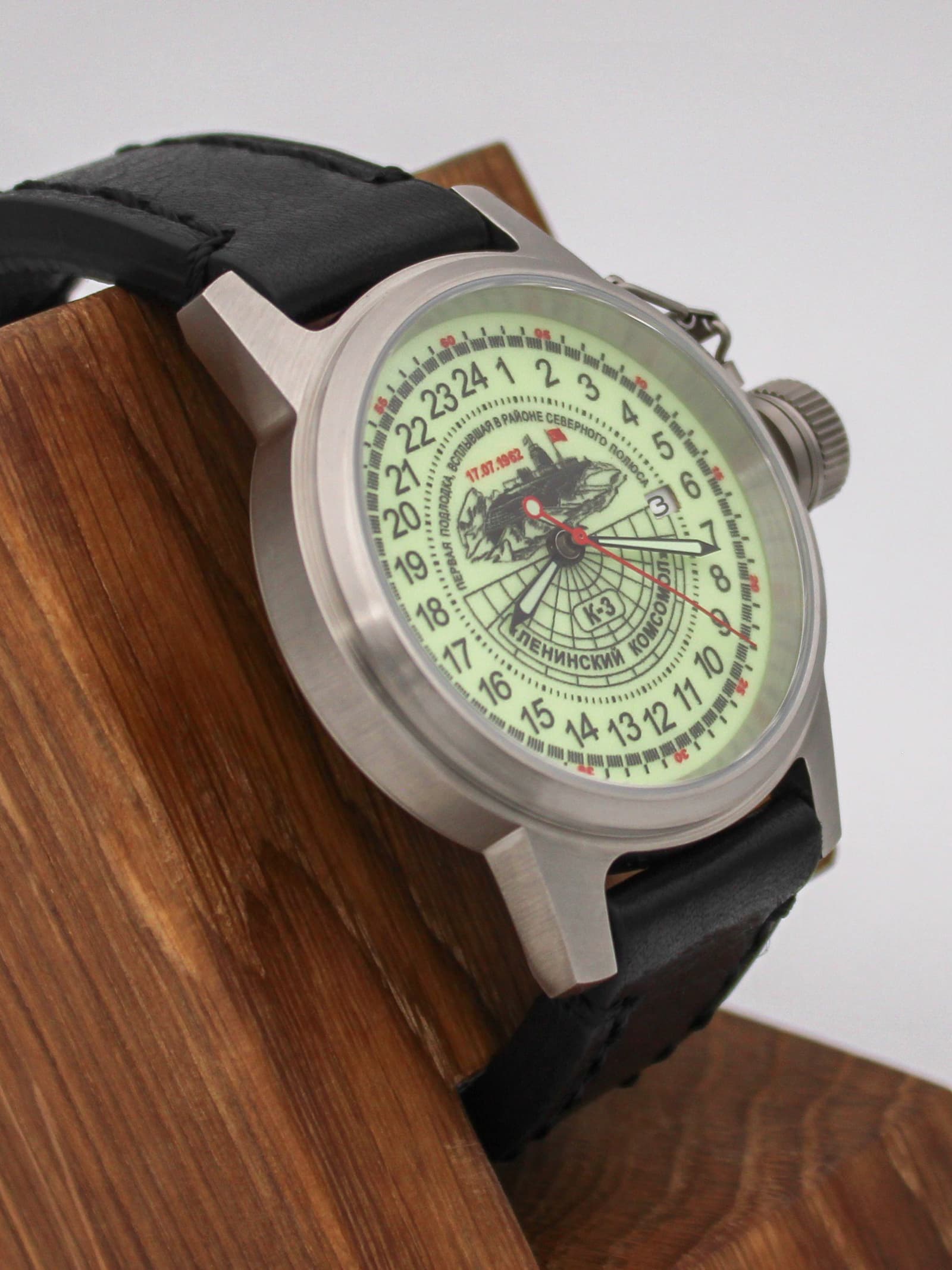 Часы К-3 "Ленинский комсомол" механические с автоподзаводом (Seiko NH34A) 45.150.01