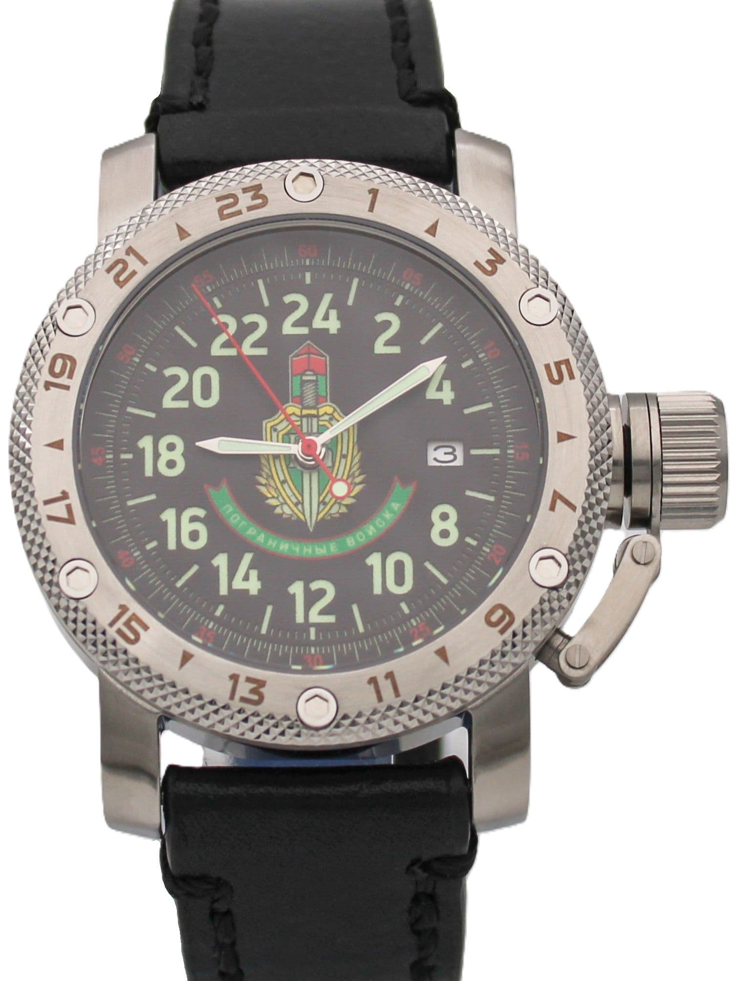 Часы Погранвойска механические с автоподзаводом (Seiko NH34A) 47.174.01