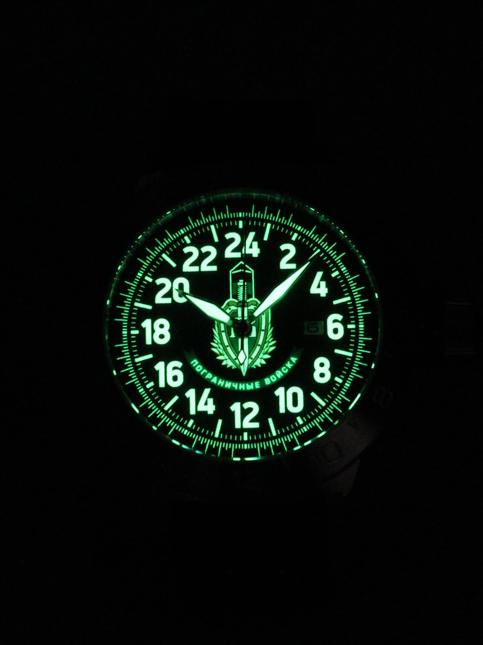 Часы Погранвойска механические с автоподзаводом (Seiko NH34A) 52.174.01