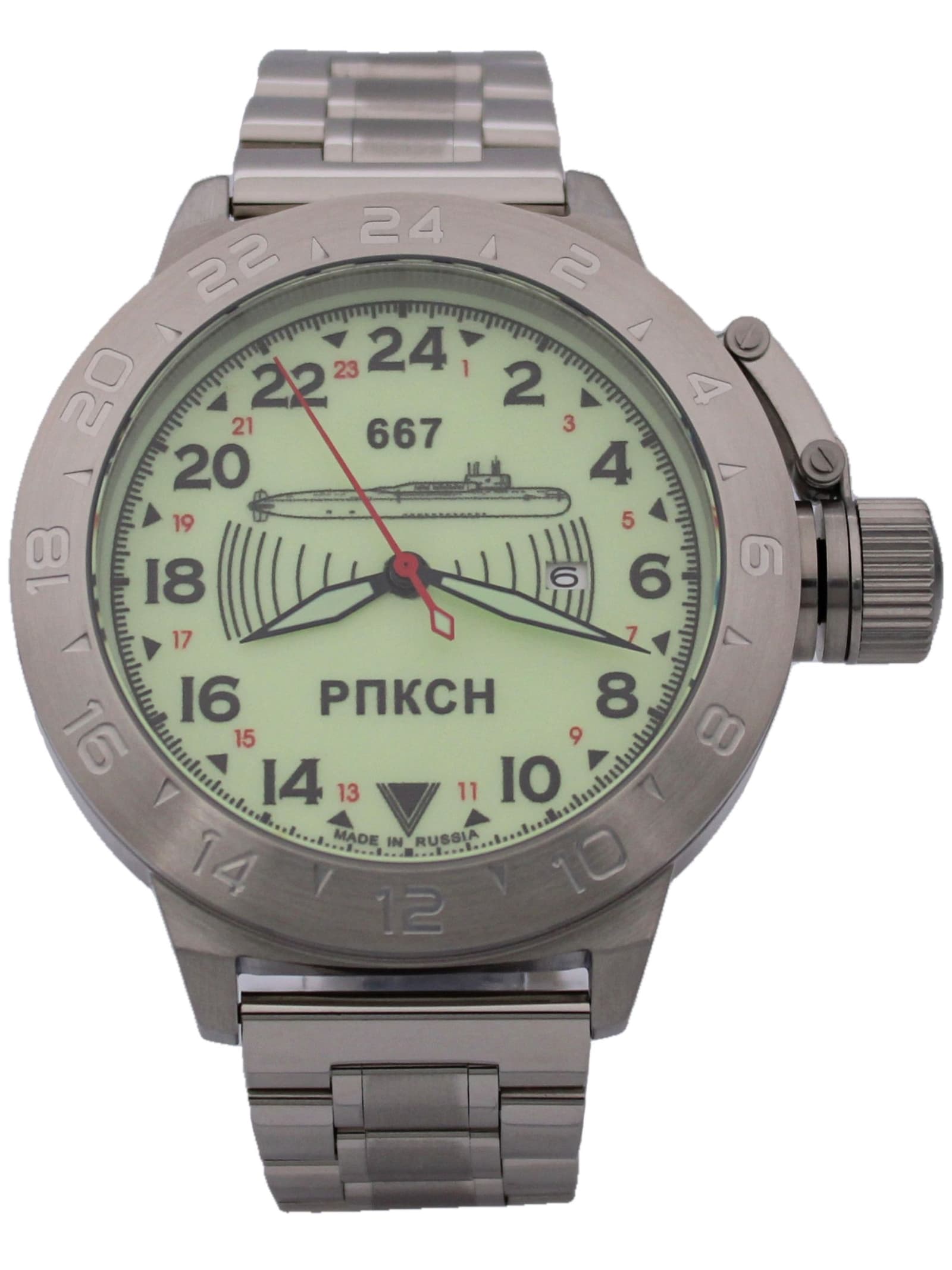 Часы 667 РПКСН механические с автоподзаводом (Seiko NH34A) 52.038.2