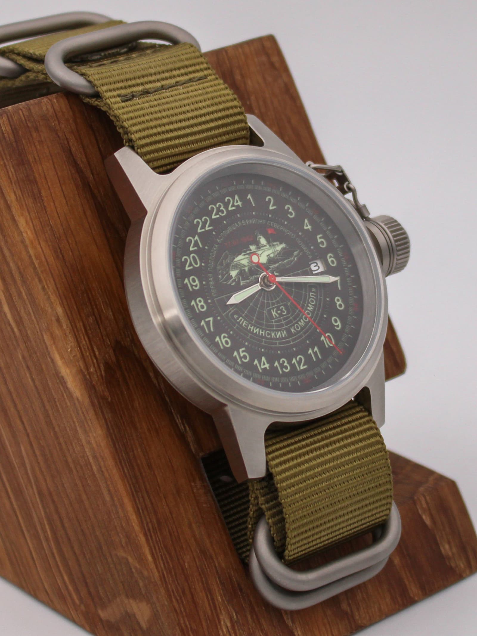 Часы К-3 "Ленинский комсомол" механические с автоподзаводом (Seiko NH34A) 45.152.21