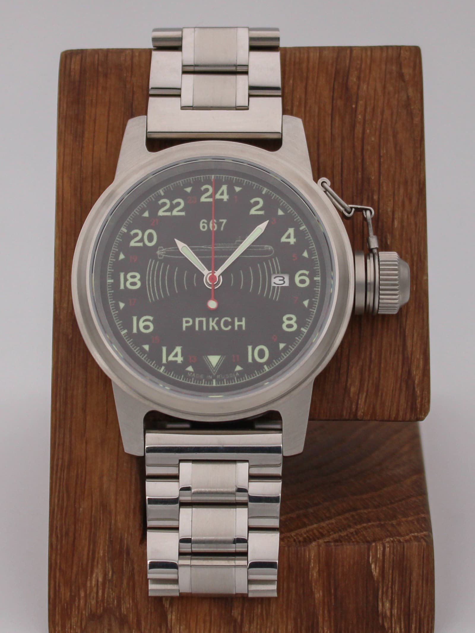 Часы 667 РПКСН механические с автоподзаводом (Seiko NH34A) 45.039.2