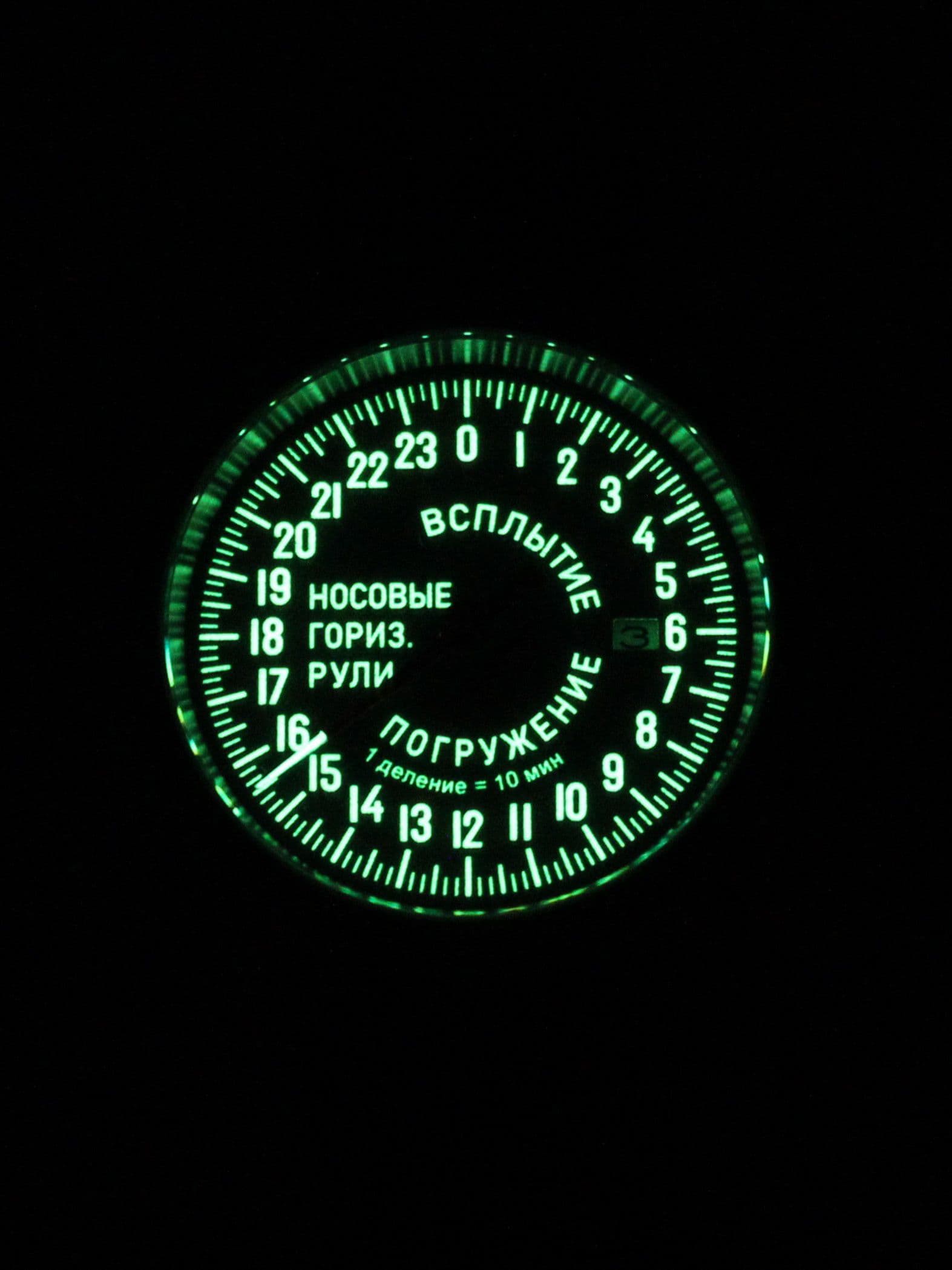 Часы Погружение / Всплытие однострелочные механические с автоподзаводом (Seiko NH34A) 45.182.01