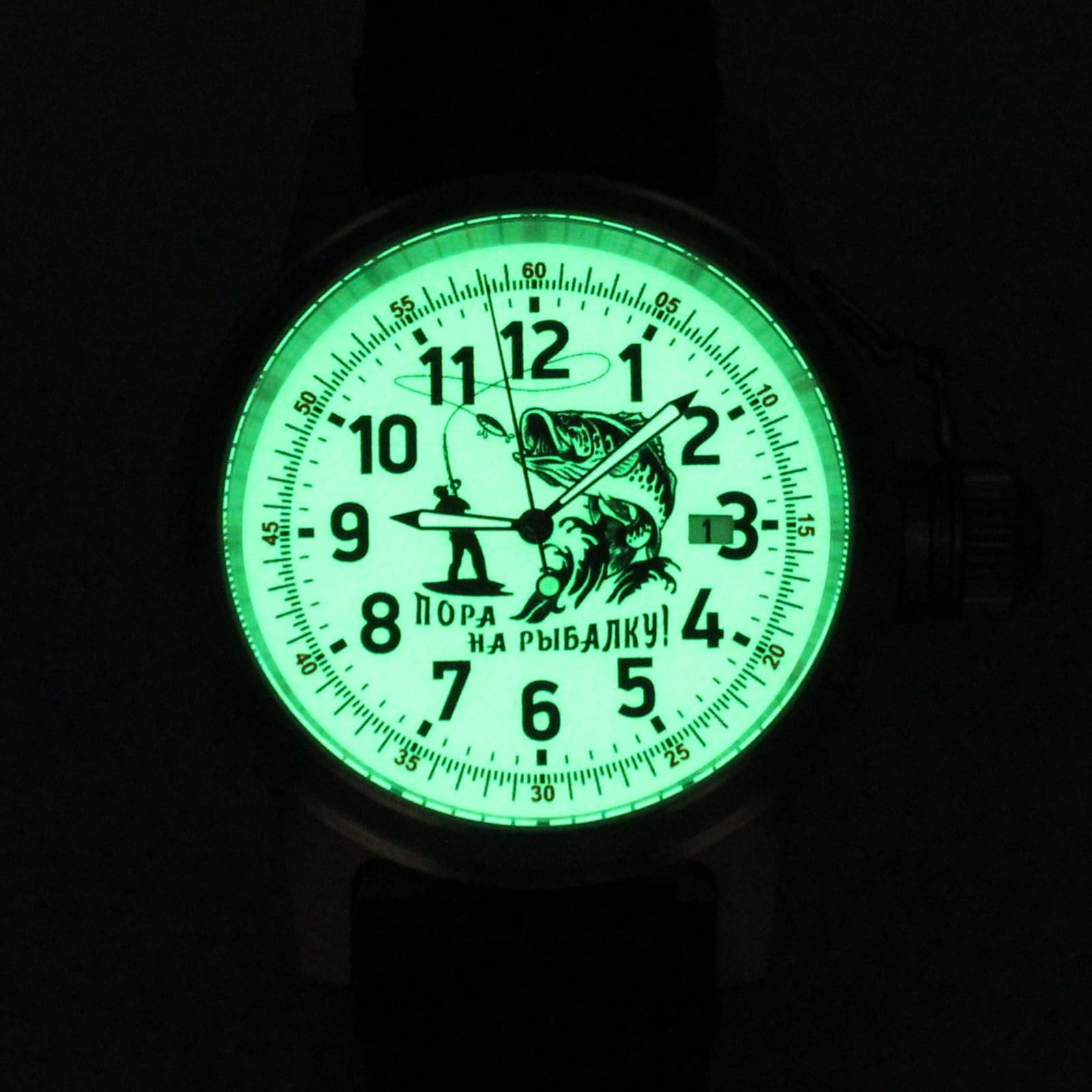 Часы "Пора на рыбалку!" механические с автоподзаводом (Seiko NH35A) 45.175.21