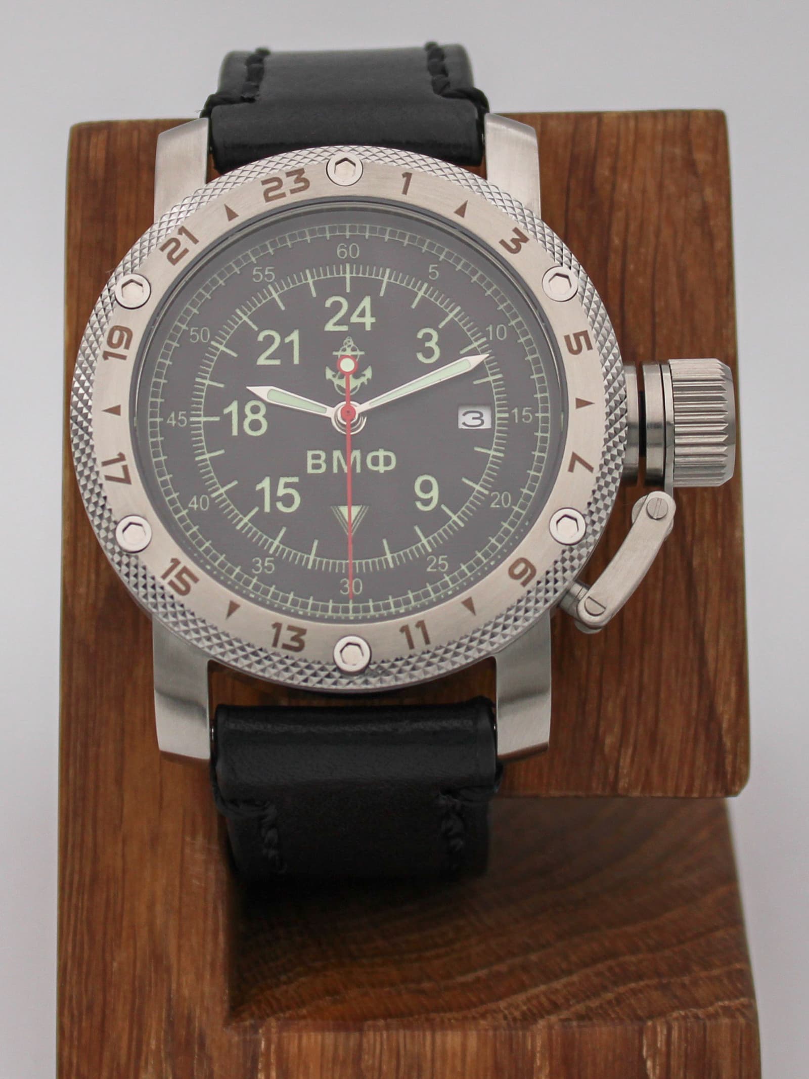 Часы ВМФ механические с автоподзаводом (Seiko NH34A) 47.060.01