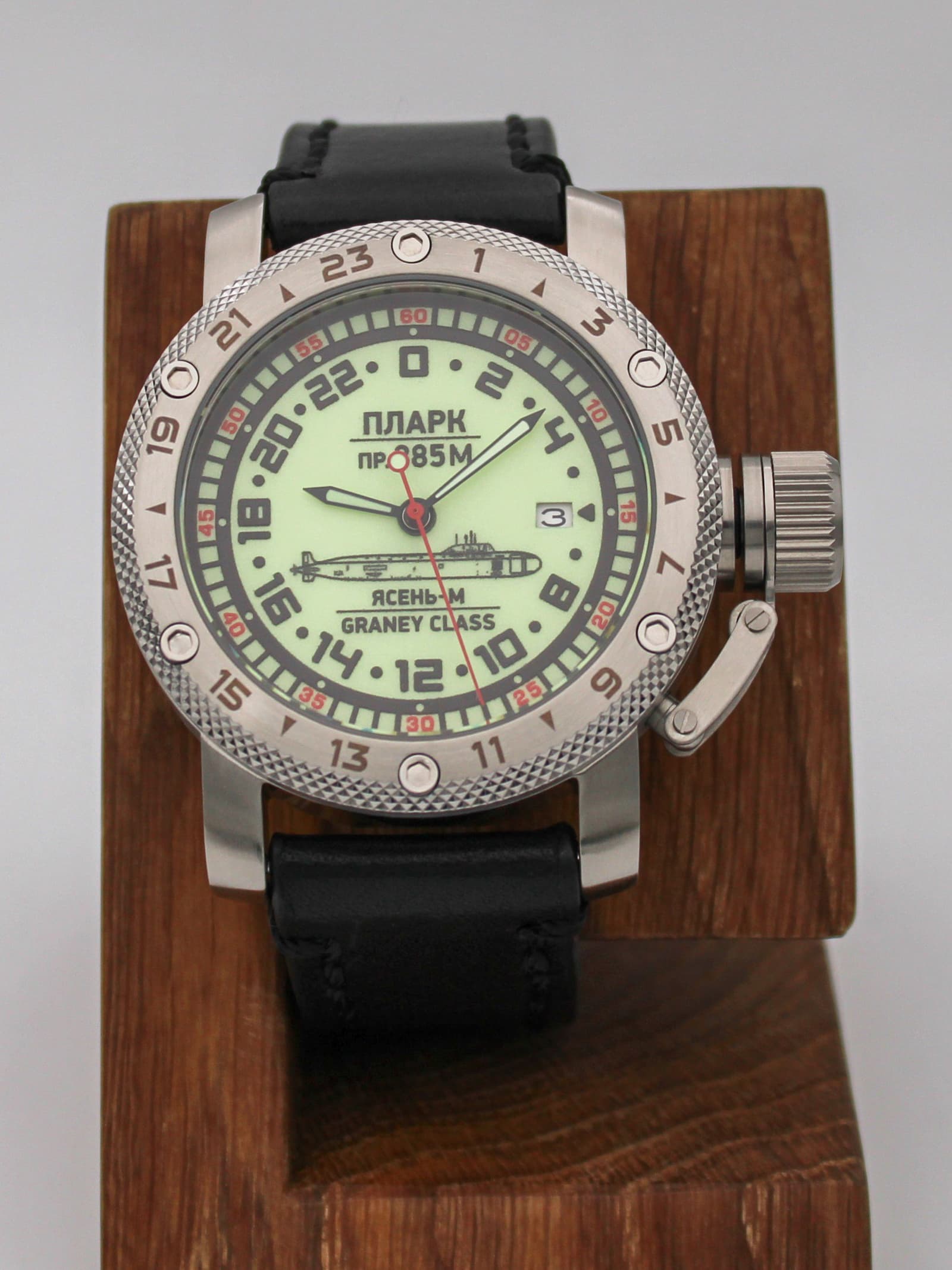 Часы ПЛАРК 885М Ясень-М (Graney class) механические с автоподзаводом (Seiko NH34A) 47.193.01