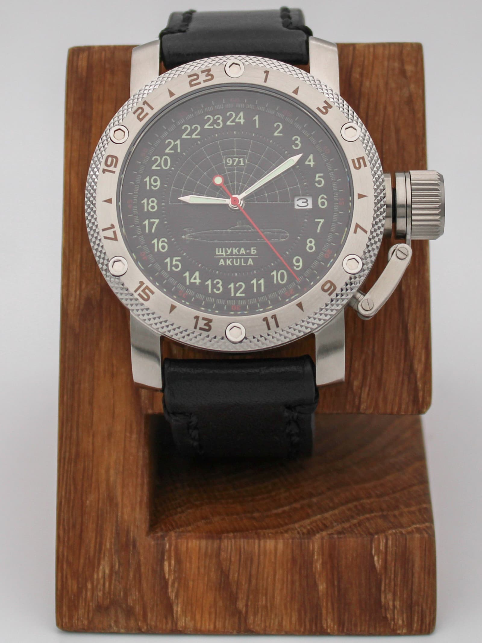 Часы 971 / Щука-Б (Akula) механические с автоподзаводом (Seiko NH34A) 47.063.01