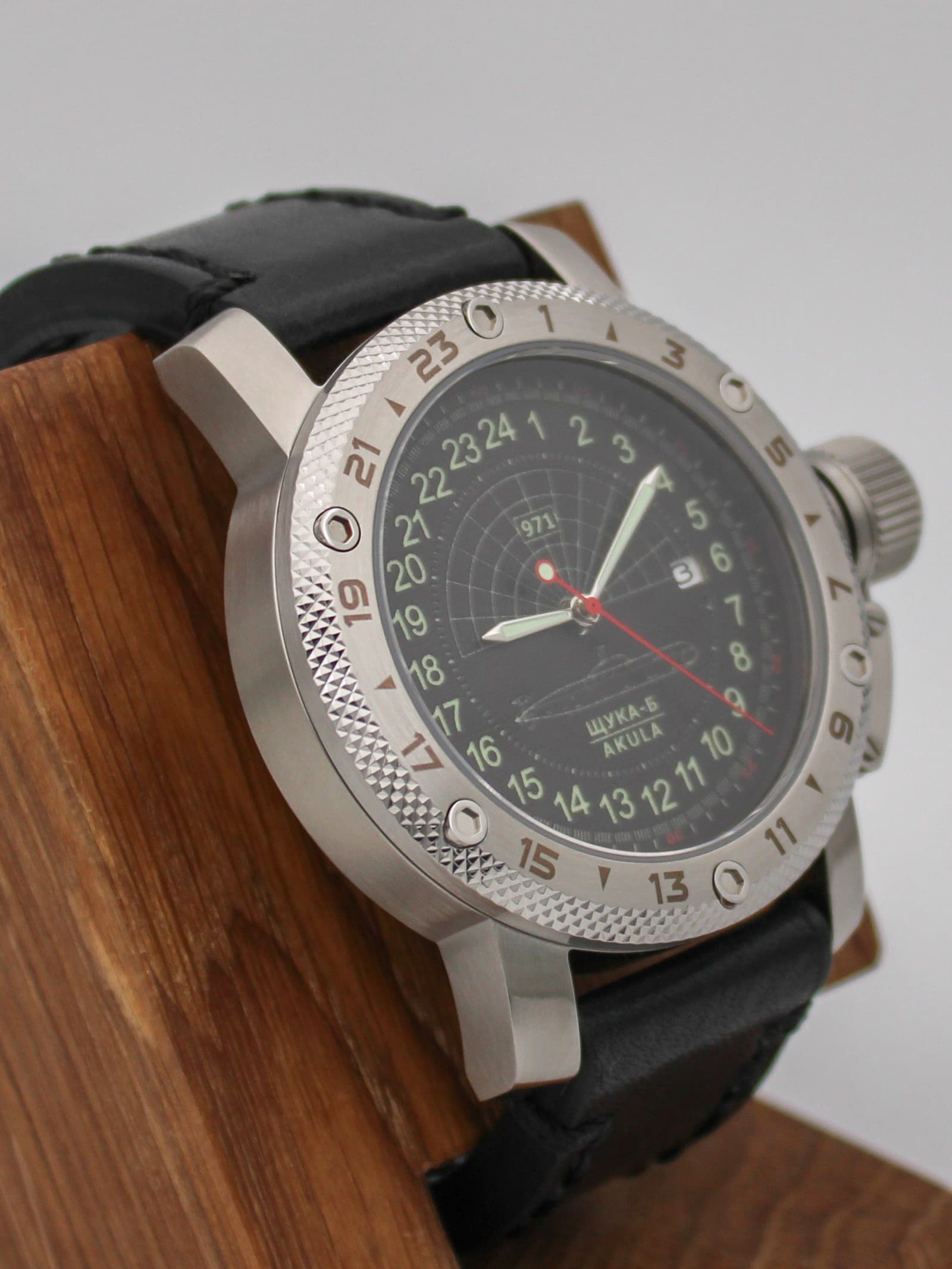 Часы 971 / Щука-Б (Akula) механические с автоподзаводом (Seiko NH34A) 47.063.01