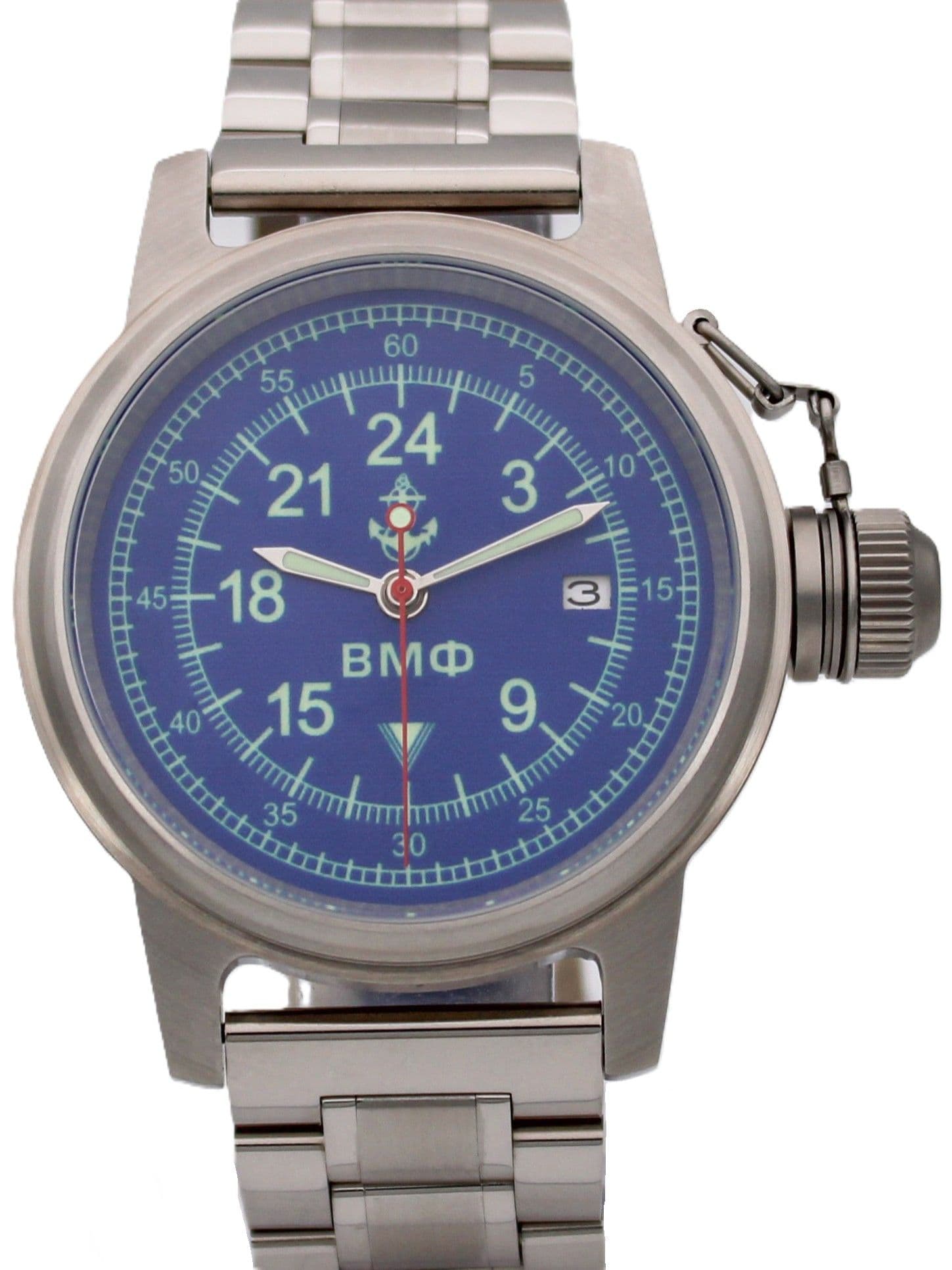 Часы ВМФ механические с автоподзаводом (Seiko NH34A) 45.070.2