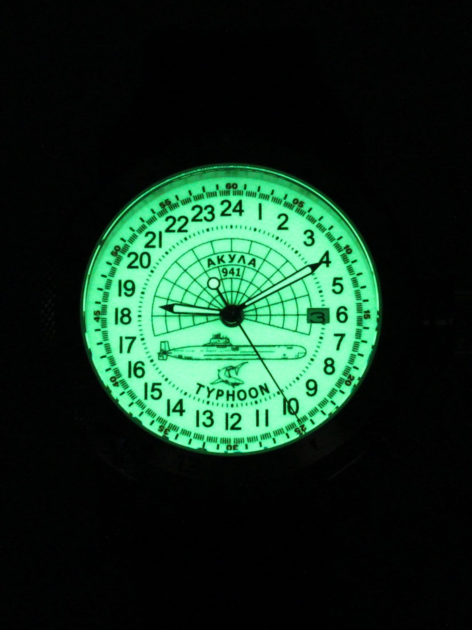 Часы 941 / Акула (Typhoon) механические с автоподзаводом (Seiko NH34A) 47.147.2