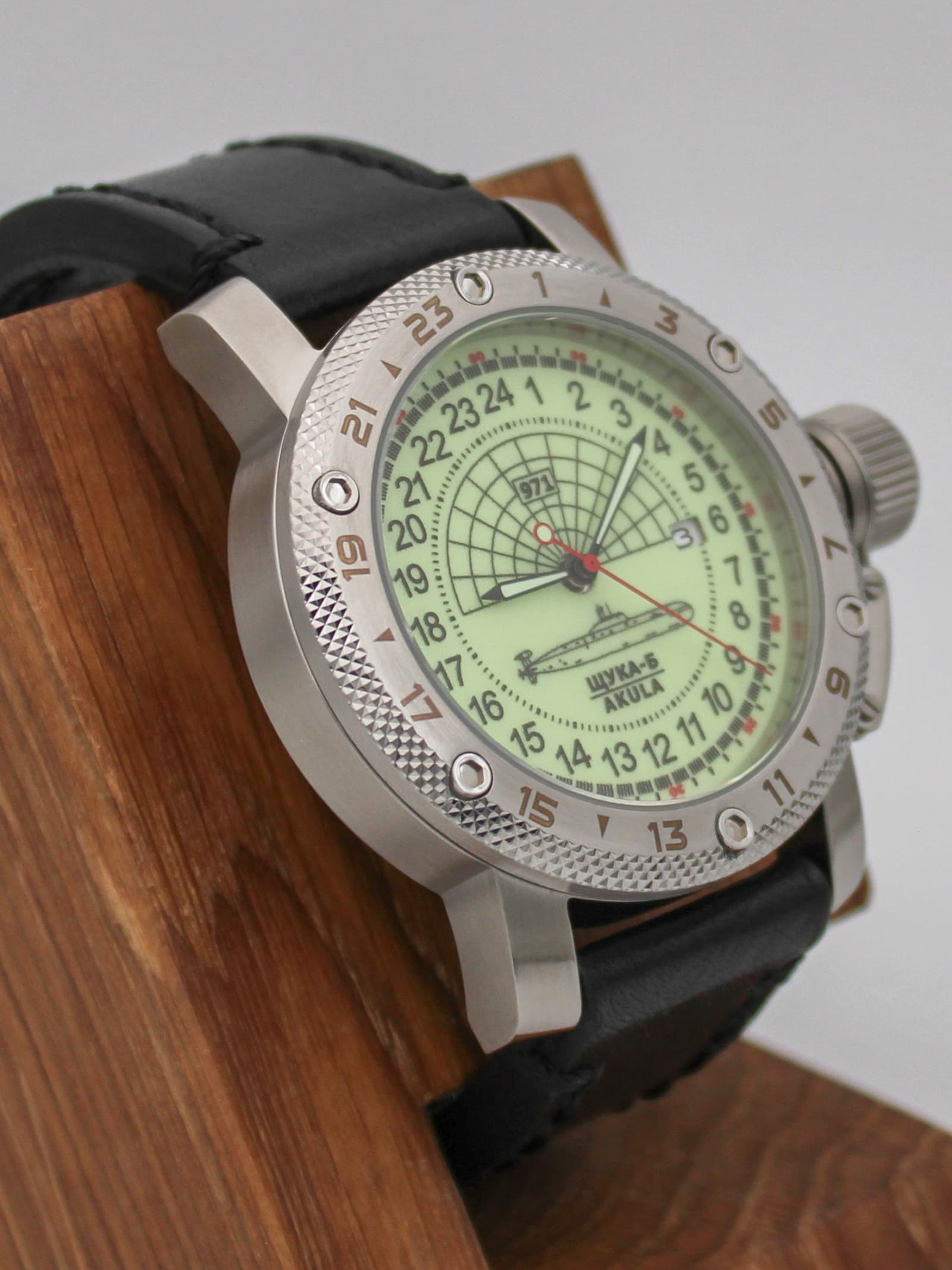 Часы 971 / Щука-Б (Akula) механические с автоподзаводом (Seiko NH34A) 47.061.01