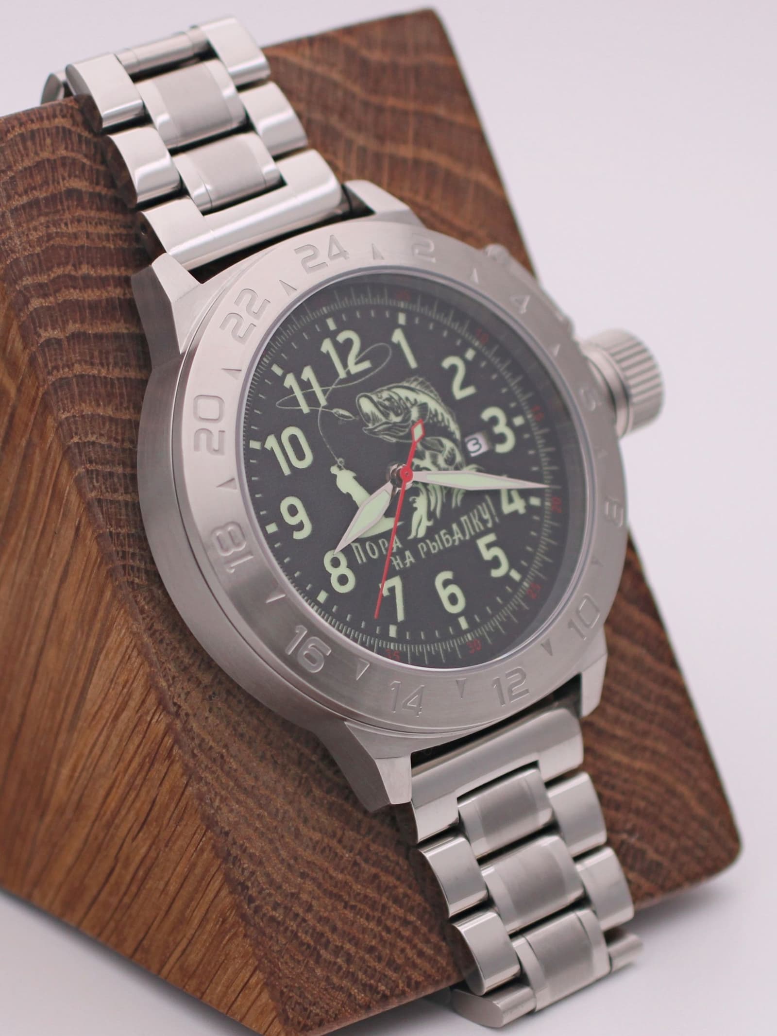 Часы "Пора на рыбалку!" механические с автоподзаводом (Seiko NH35A) 52.176.2