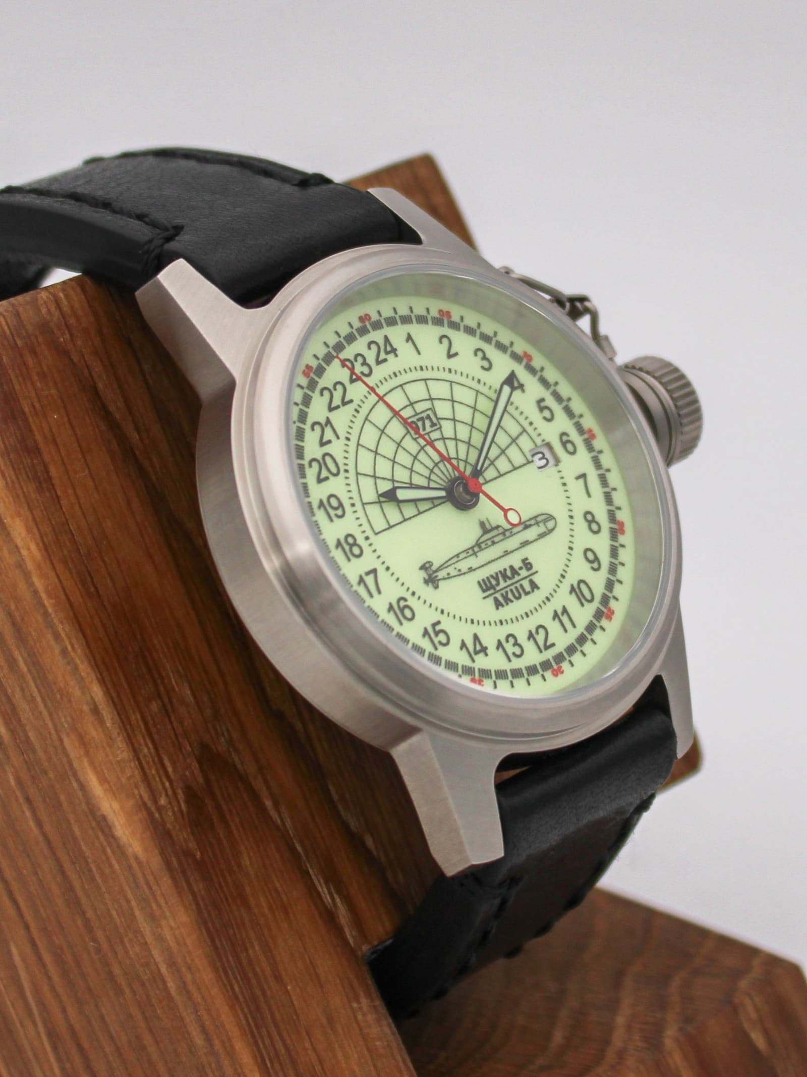 Часы 971 / Щука-Б (Akula) механические с автоподзаводом (Seiko NH34A) 45.061.01