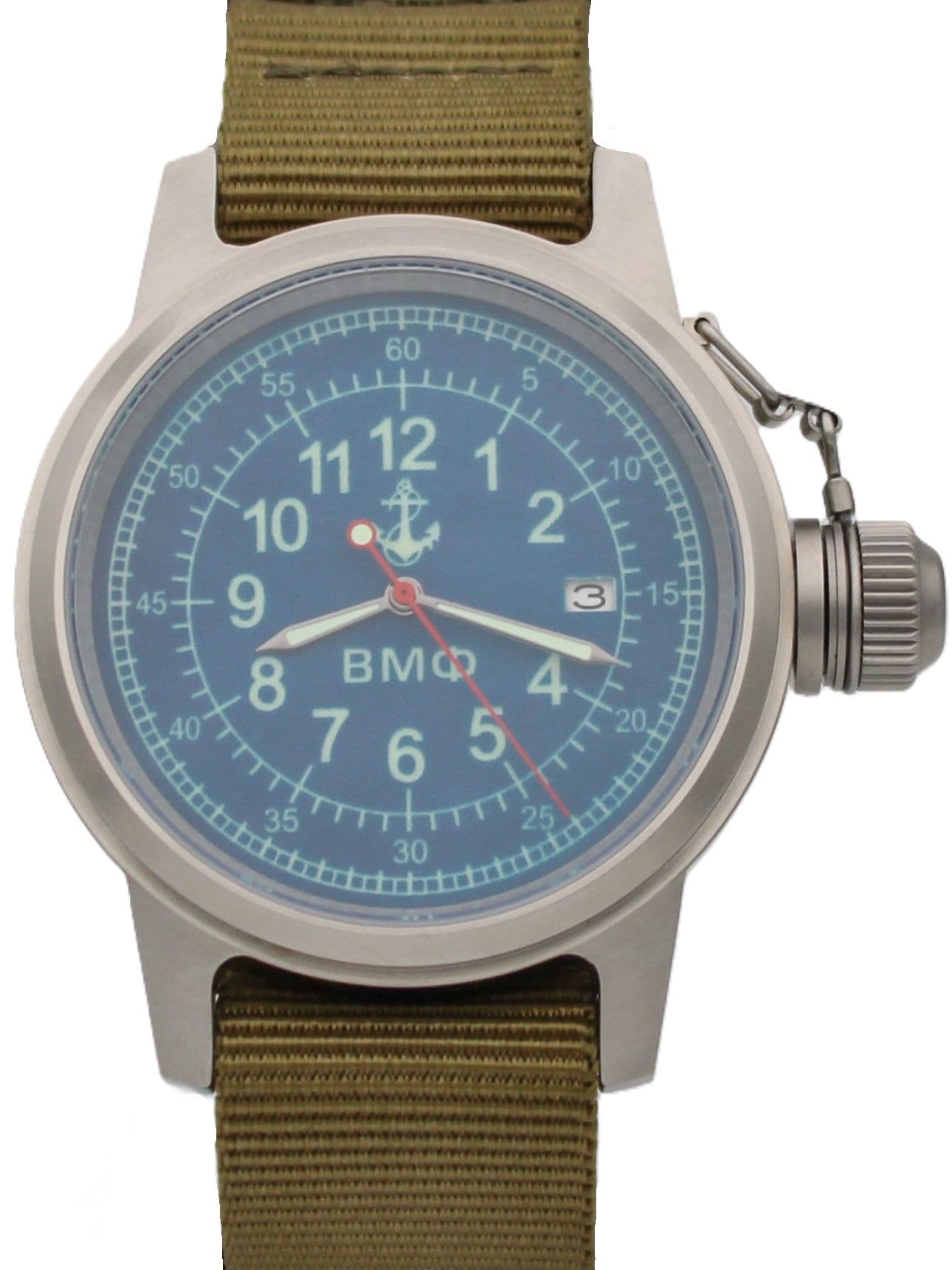 Часы ВМФ механические с автоподзаводом (Seiko NH35A) 45.322.21