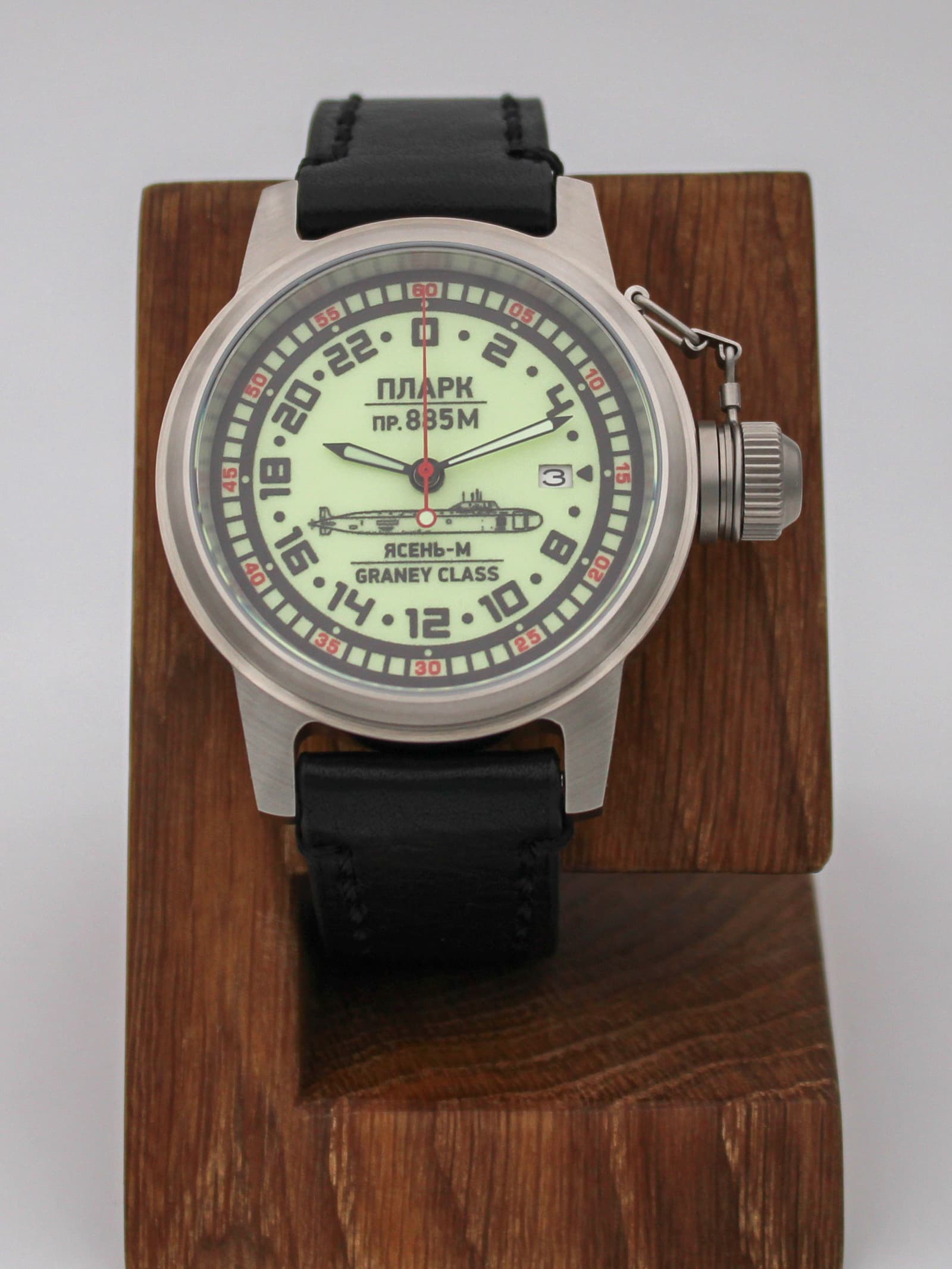 Часы ПЛАРК 885М Ясень-М (Graney class) механические с автоподзаводом (Seiko NH34A) 45.193.01