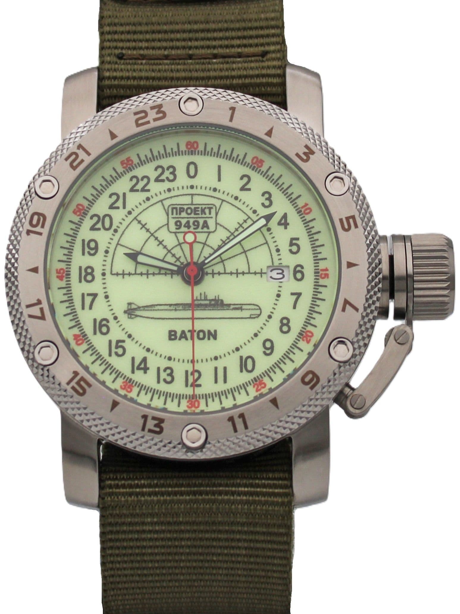 Часы 949А / Baton механические с автоподзаводом (Seiko NH34A) 47.046.21