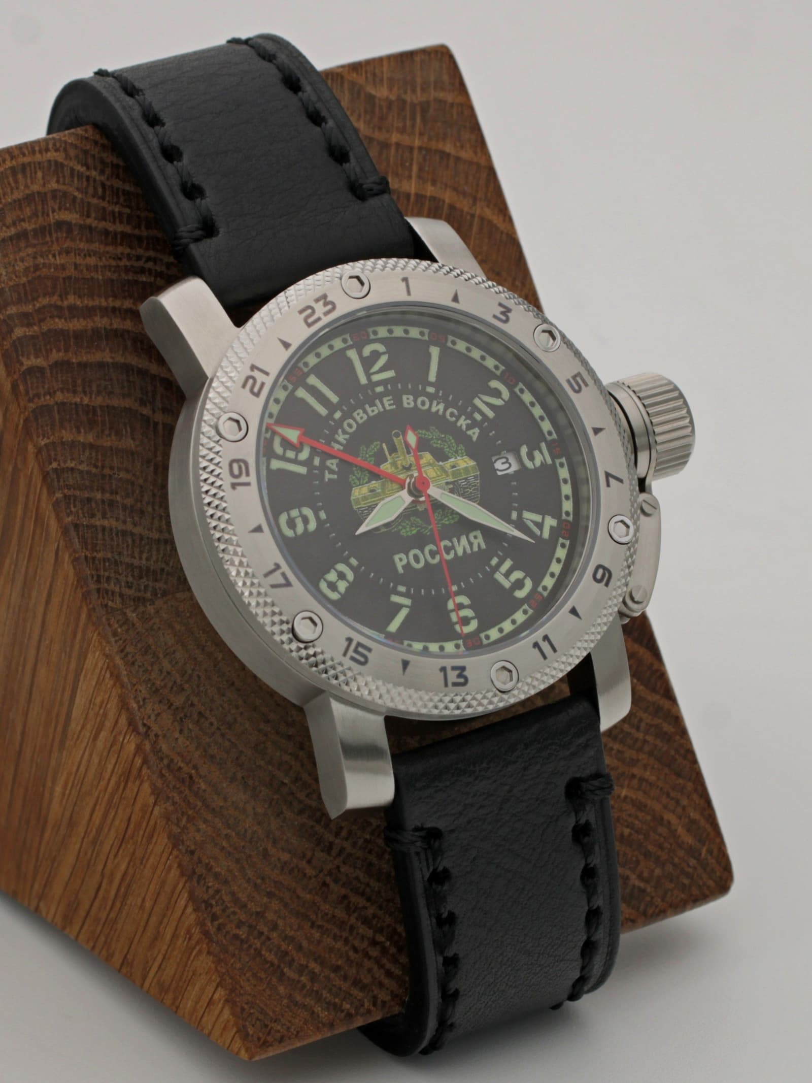 Часы Танковые войска механические с автоподзаводом (Seiko NH34A) 47.209.01