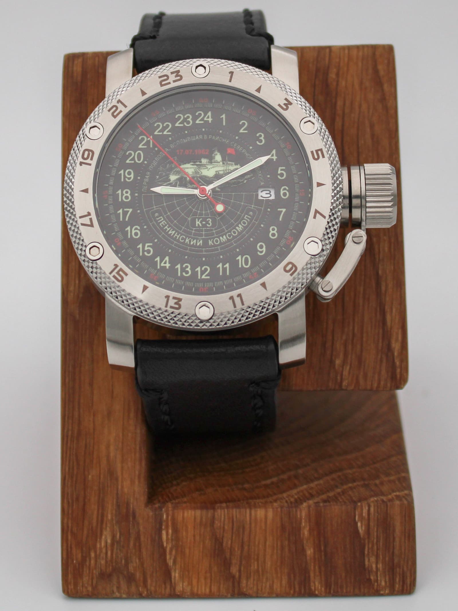 Часы К-3 "Ленинский комсомол" механические с автоподзаводом (Seiko NH34A) 47.152.01