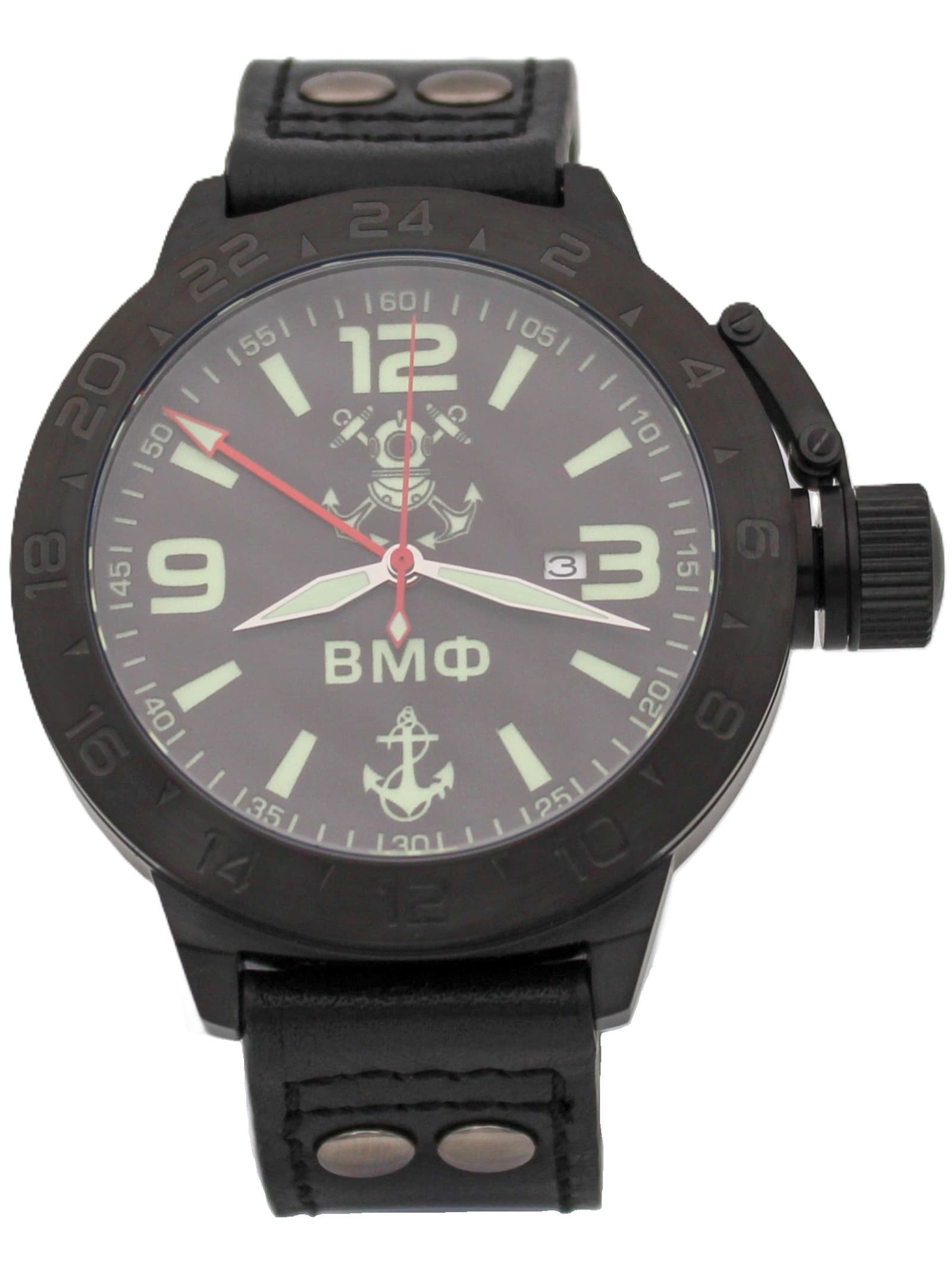 Часы ВМФ механические с автоподзаводом (Seiko NH34A) 152.026.01