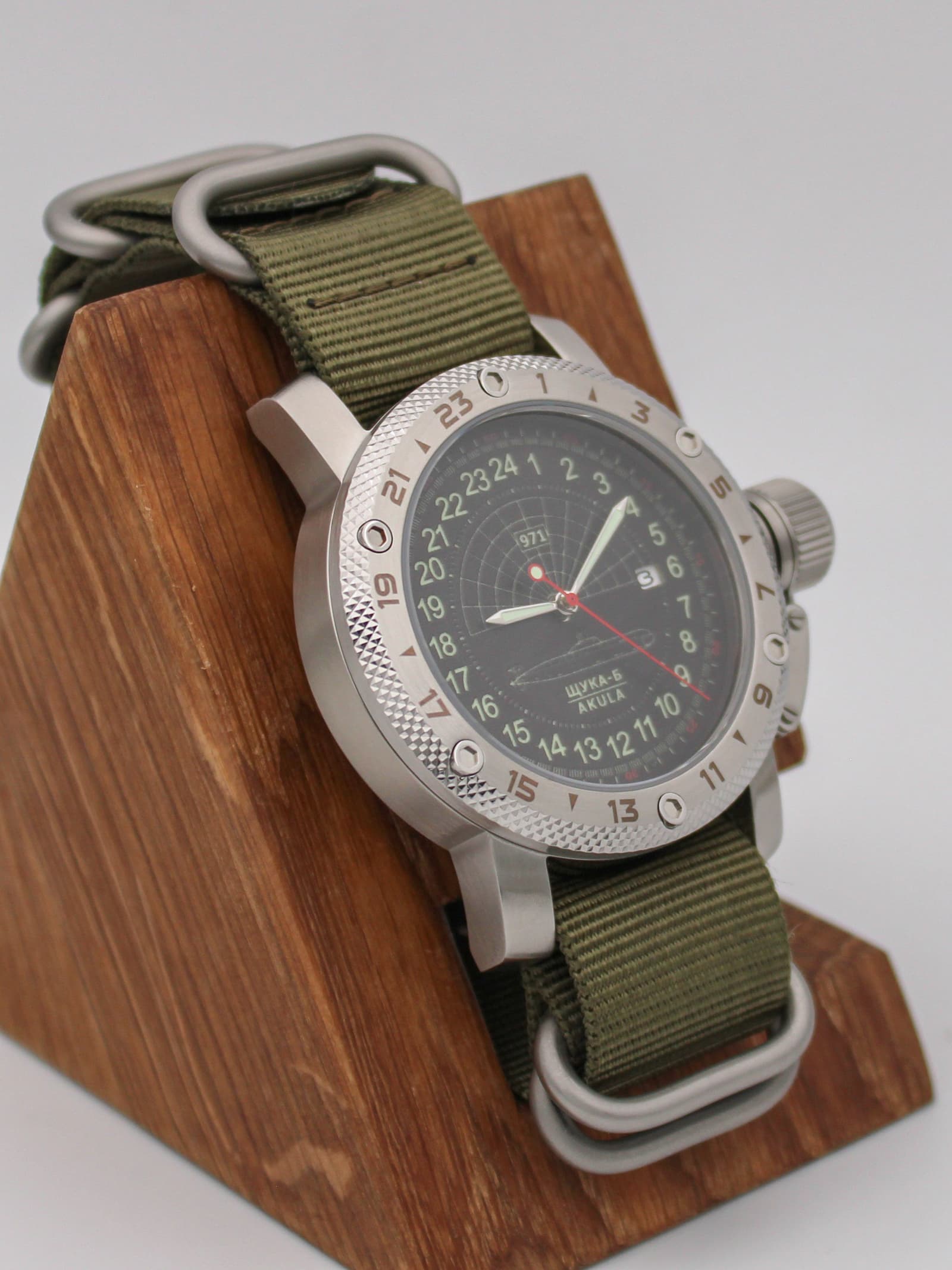 Часы 971 / Щука-Б (Akula) механические с автоподзаводом (Seiko NH34A) 47.063.21