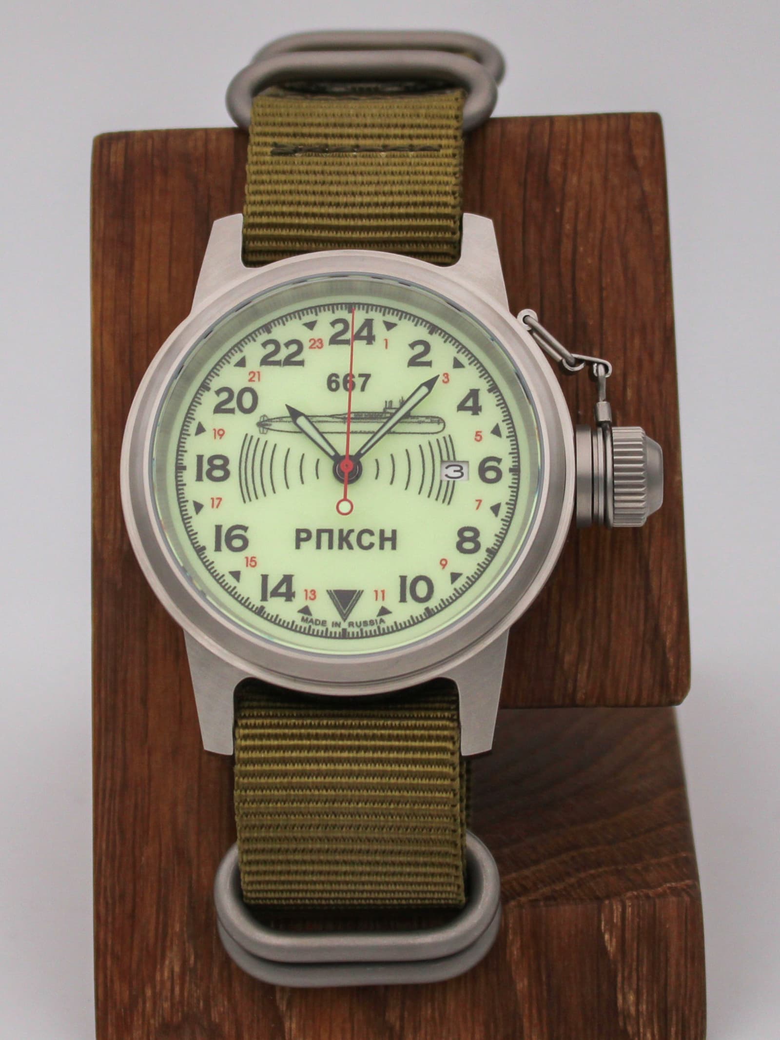 Часы 667 РПКСН механические с автоподзаводом (Seiko NH34A) 45.038.21