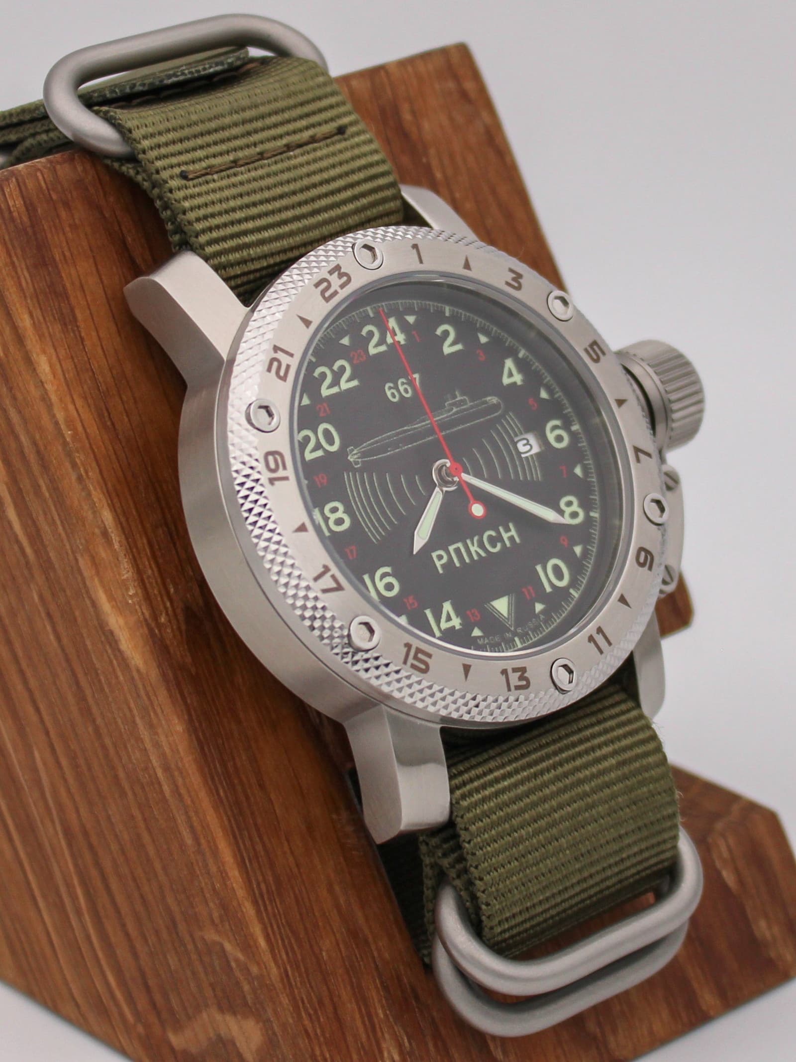 Часы 667 РПКСН механические с автоподзаводом (Seiko NH34A) 47.039.21