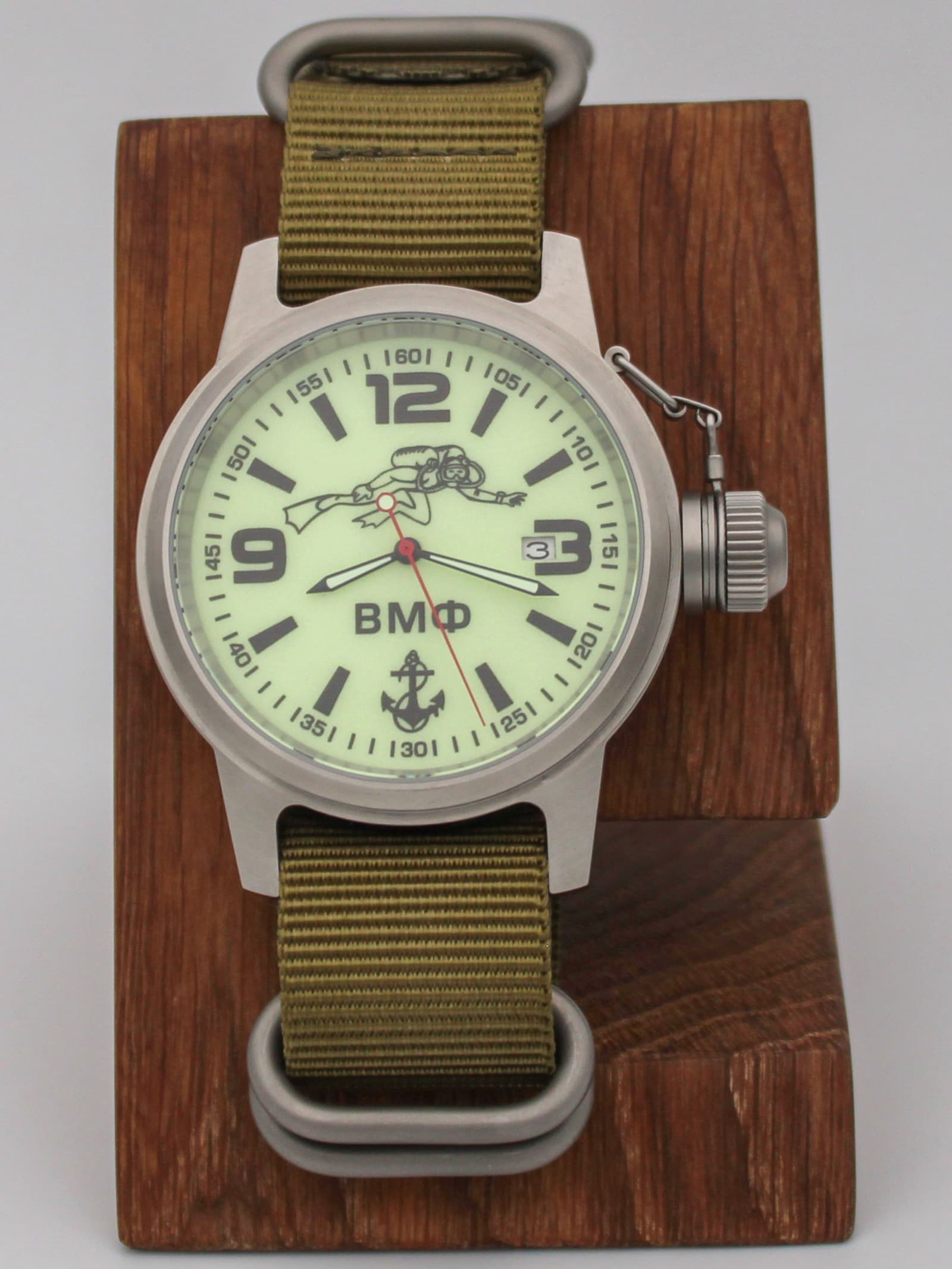 Часы ВМФ Боевой пловец механические с автоподзаводом (Seiko NH35A) 45.027.21