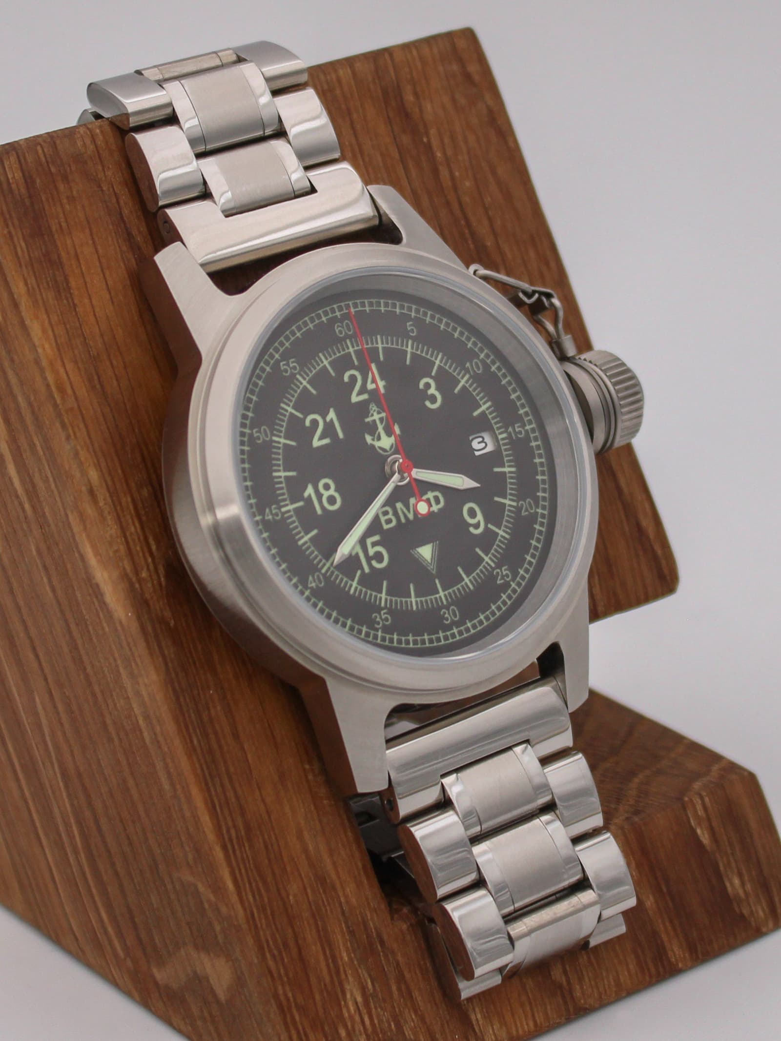 Часы ВМФ механические с автоподзаводом (Seiko NH34A) 45.060.2