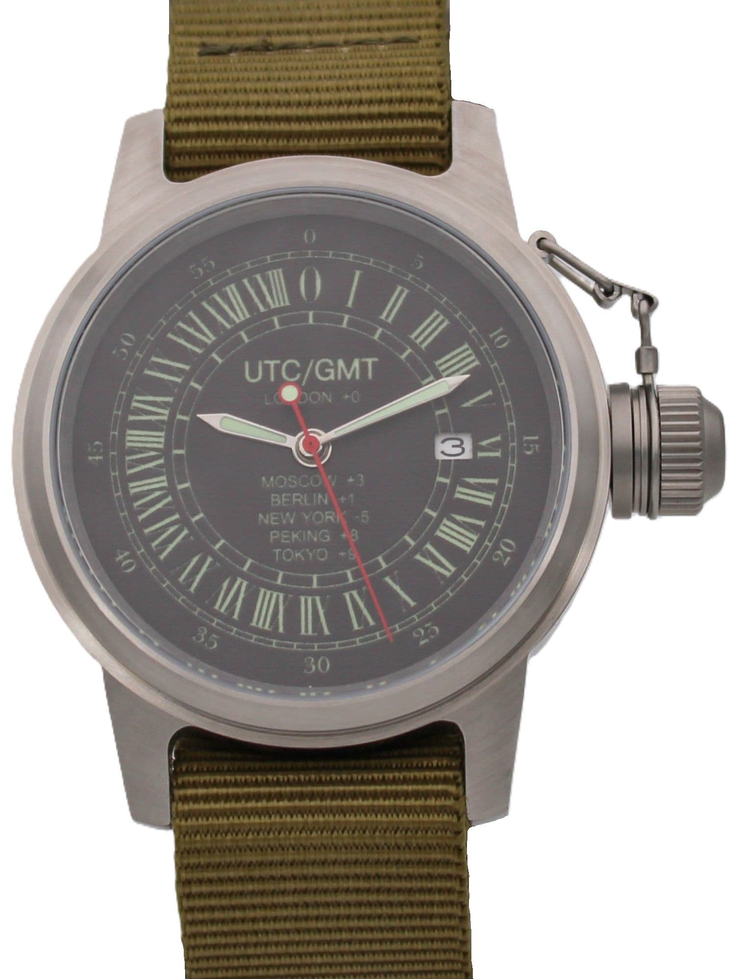 Часы Полярные UTC / GMT с автоподзаводом (Seiko NH34A) 45.230.21