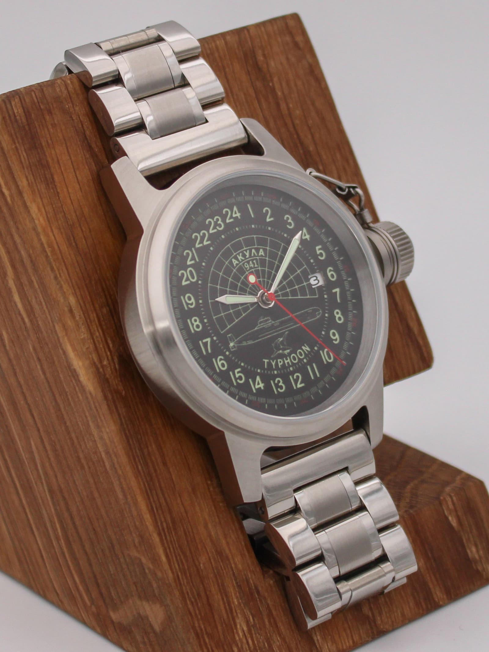 Часы 941 / Акула (Typhoon) механические с автоподзаводом (Seiko NH34A) 45.145.2