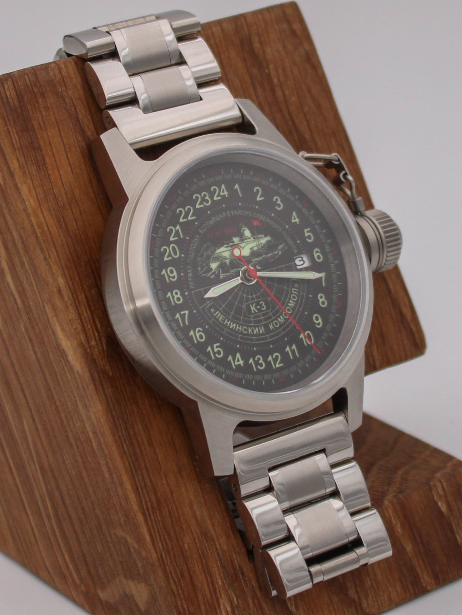 Часы К-3 "Ленинский комсомол" механические с автоподзаводом (Seiko NH34A) 45.152.2