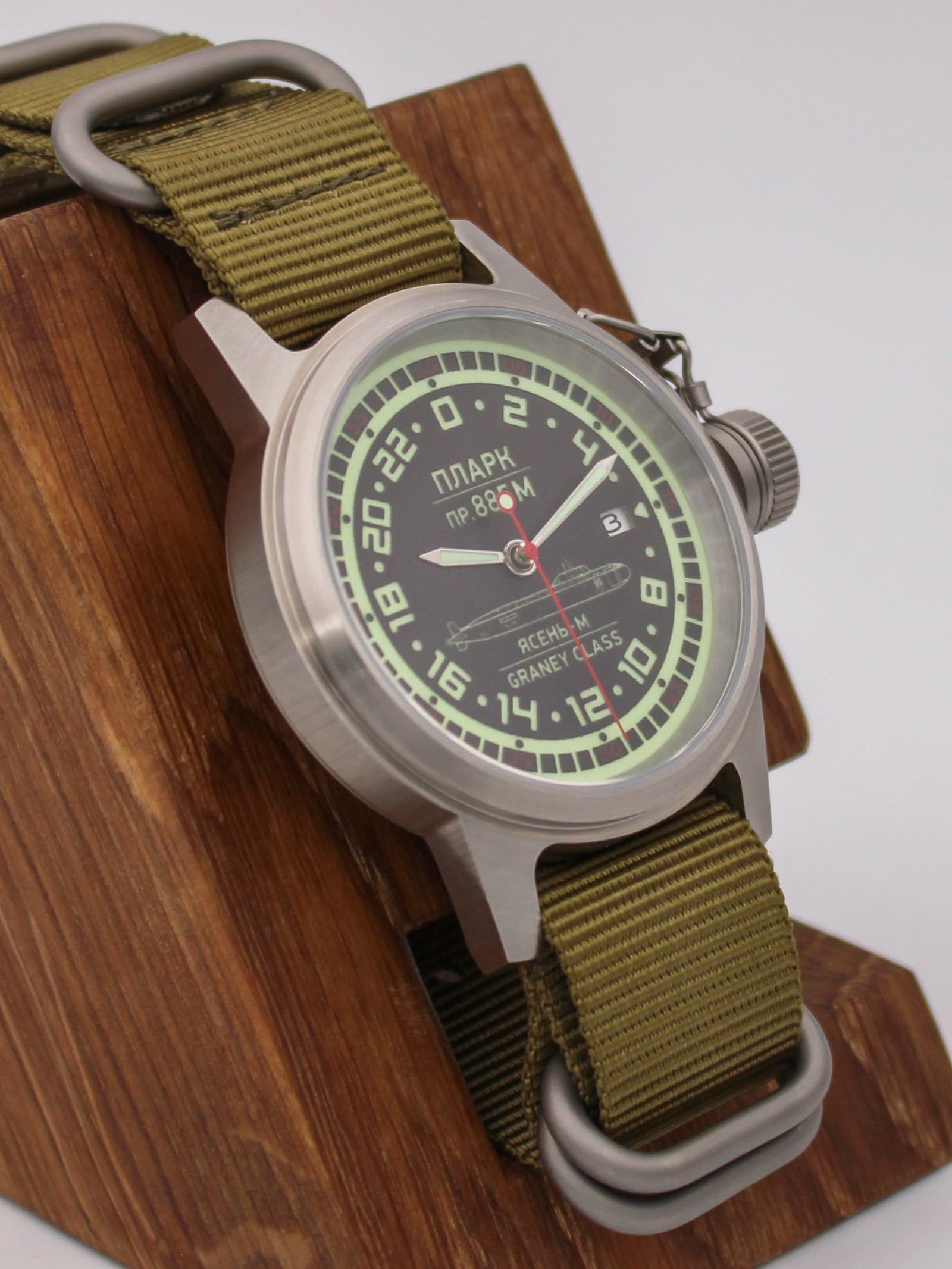 Часы ПЛАРК 885М Ясень-М (Graney class) механические с автоподзаводом (Seiko NH34A) 45.194.21