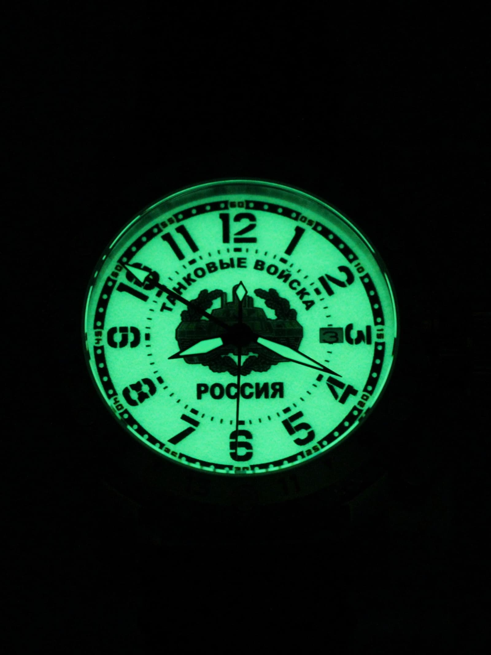 Часы Танковые войска механические с автоподзаводом (Seiko NH34A) 47.210.2