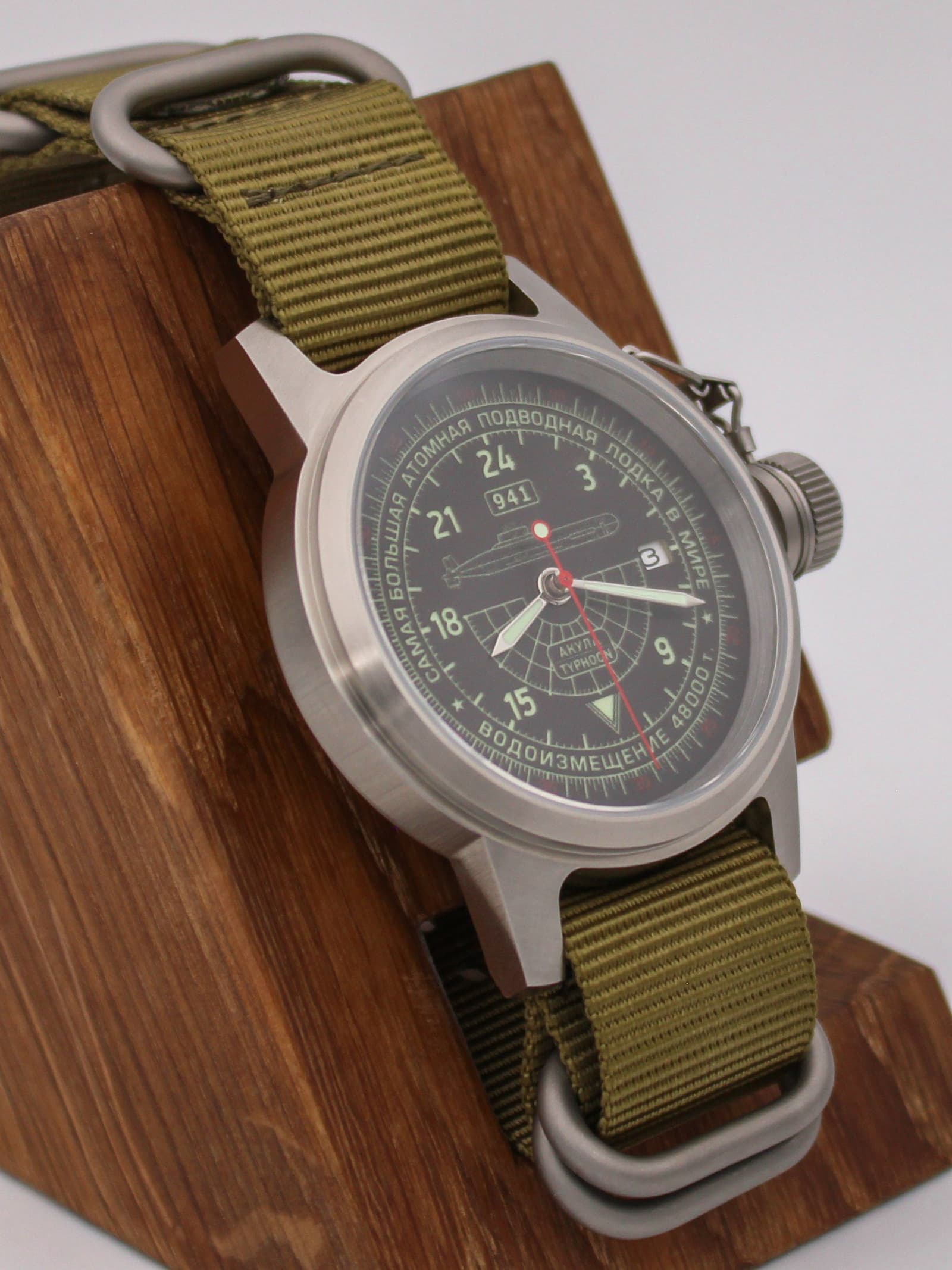Часы 941 / Акула (Typhoon) механические с автоподзаводом (Seiko NH34A) 45.059.21