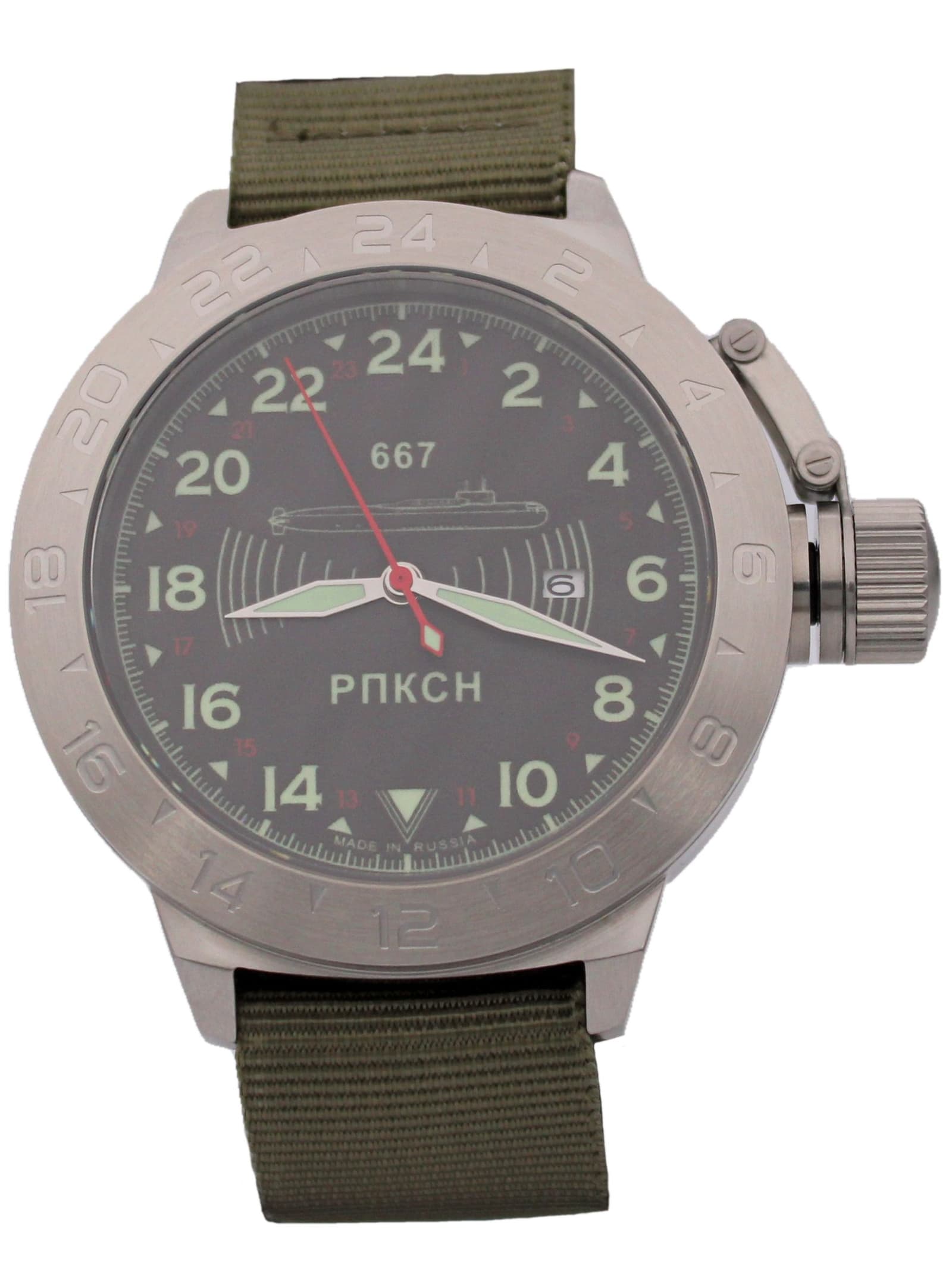 Часы 667 РПКСН механические с автоподзаводом (Seiko NH34A) 52.039.21